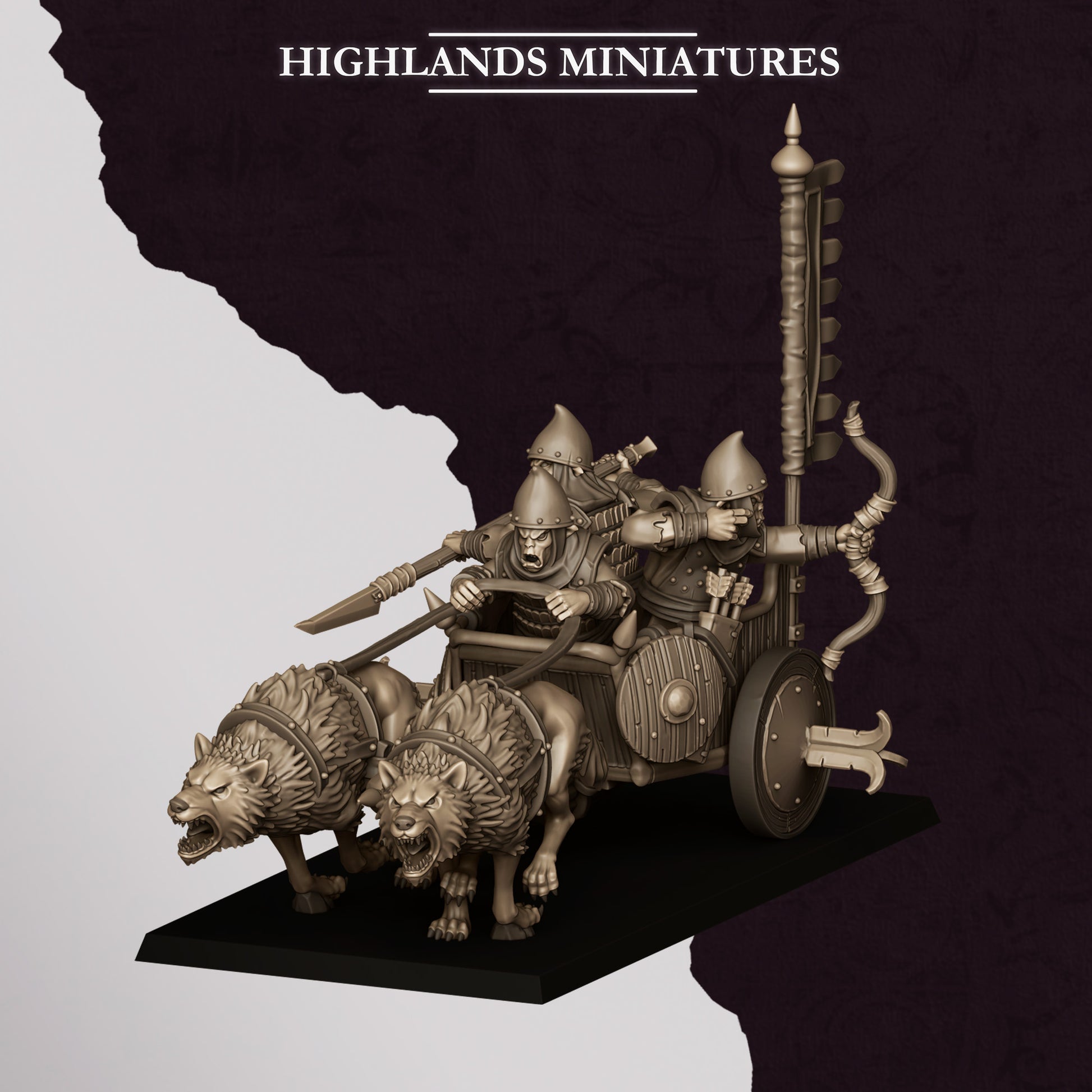 Miniatura Carro Hobgoblin Enanos Infernales resina 28mm sin pintar - Drakholm