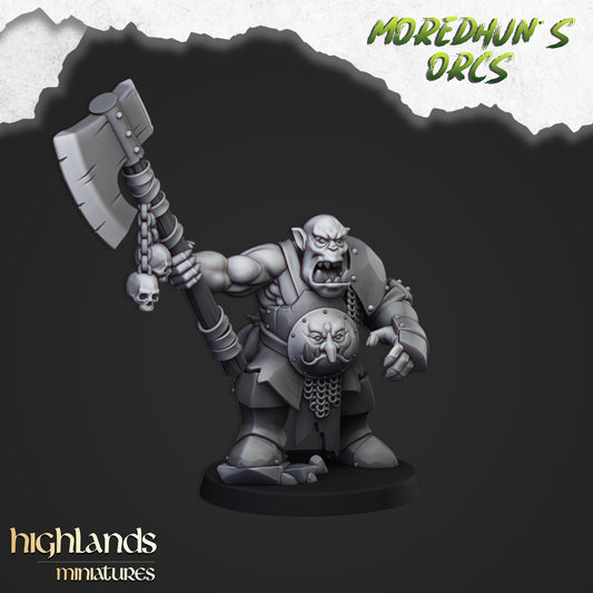 Miniatura Borgok Aplastacráneos Orcos y Goblins resina 28mm sin pintar - Drakholm