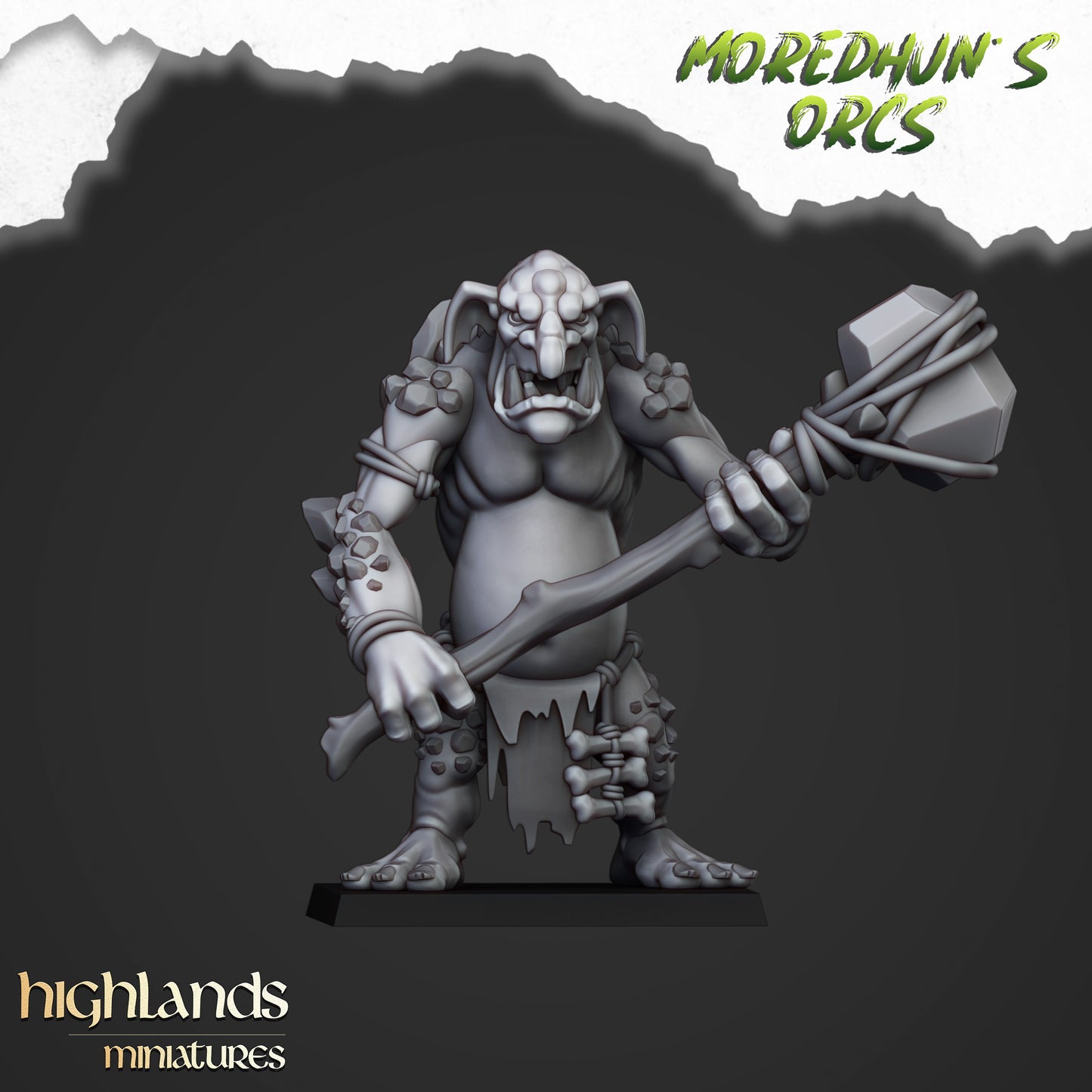 Miniatura Trolls de las Cavernas Orcos y Goblins resina 28mm sin pintar - Drakholm
