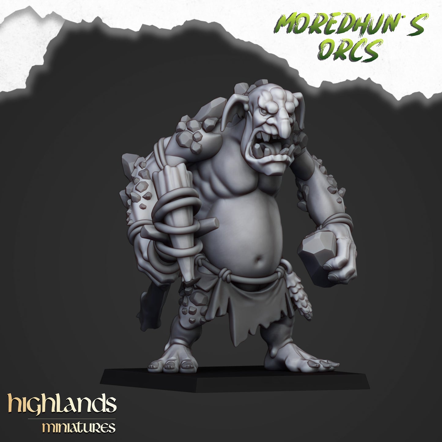 Miniatura Trolls de las Cavernas Orcos y Goblins resina 28mm sin pintar - Drakholm