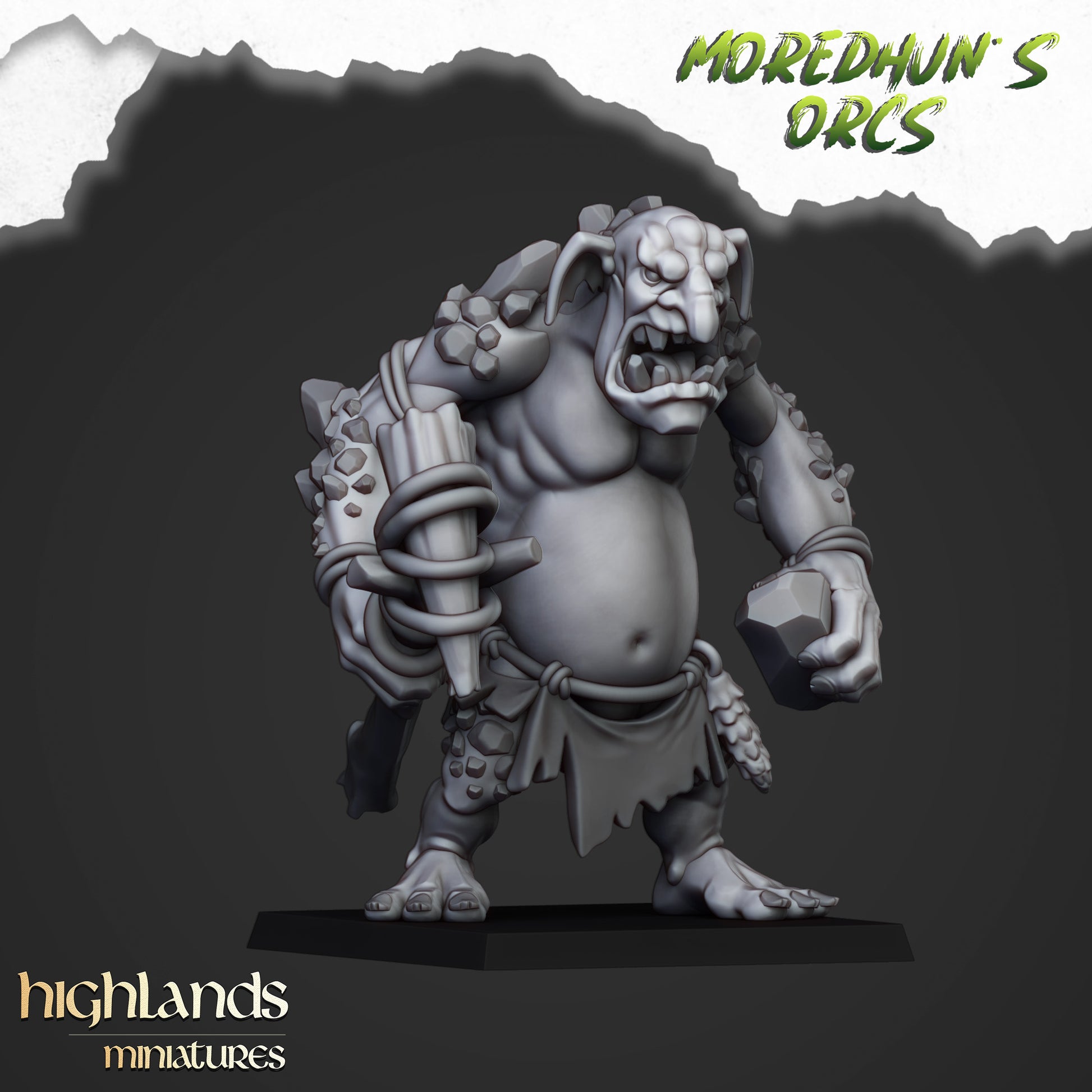 Miniatura Trolls de las Cavernas Orcos y Goblins resina 28mm sin pintar - Drakholm