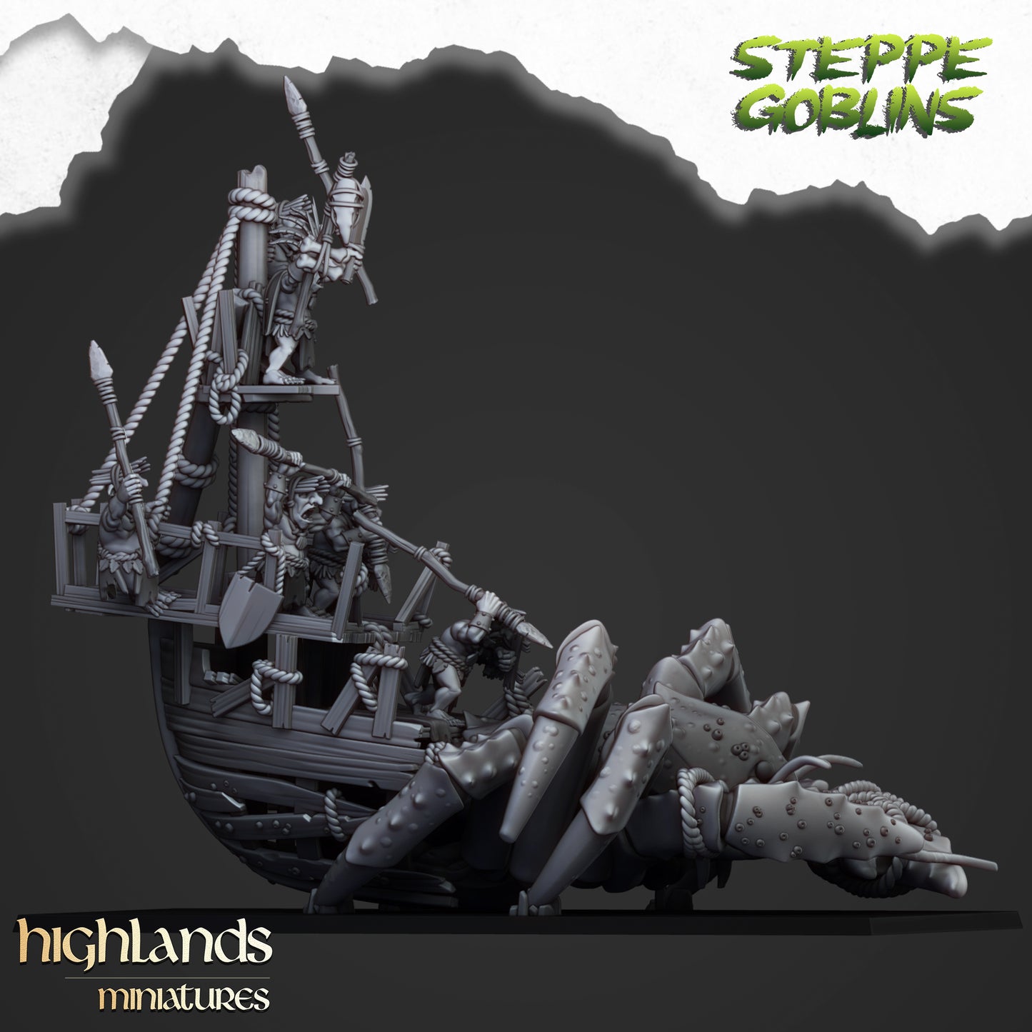 Miniatura Cangrejo Gigante de los Goblins de Costa Orcos y Goblins resina 28mm sin pintar - Drakholm