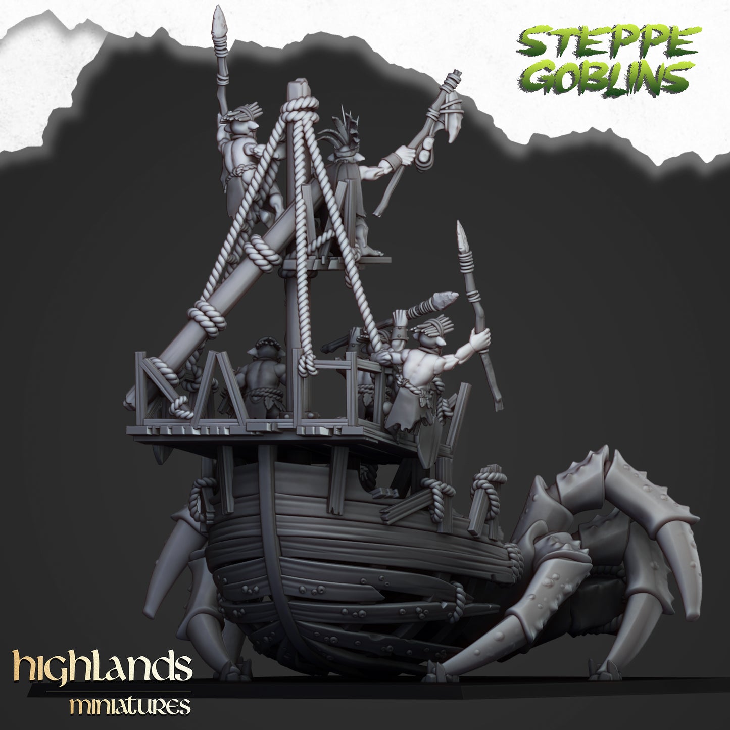 Miniatura Cangrejo Gigante de los Goblins de Costa Orcos y Goblins resina 28mm sin pintar - Drakholm