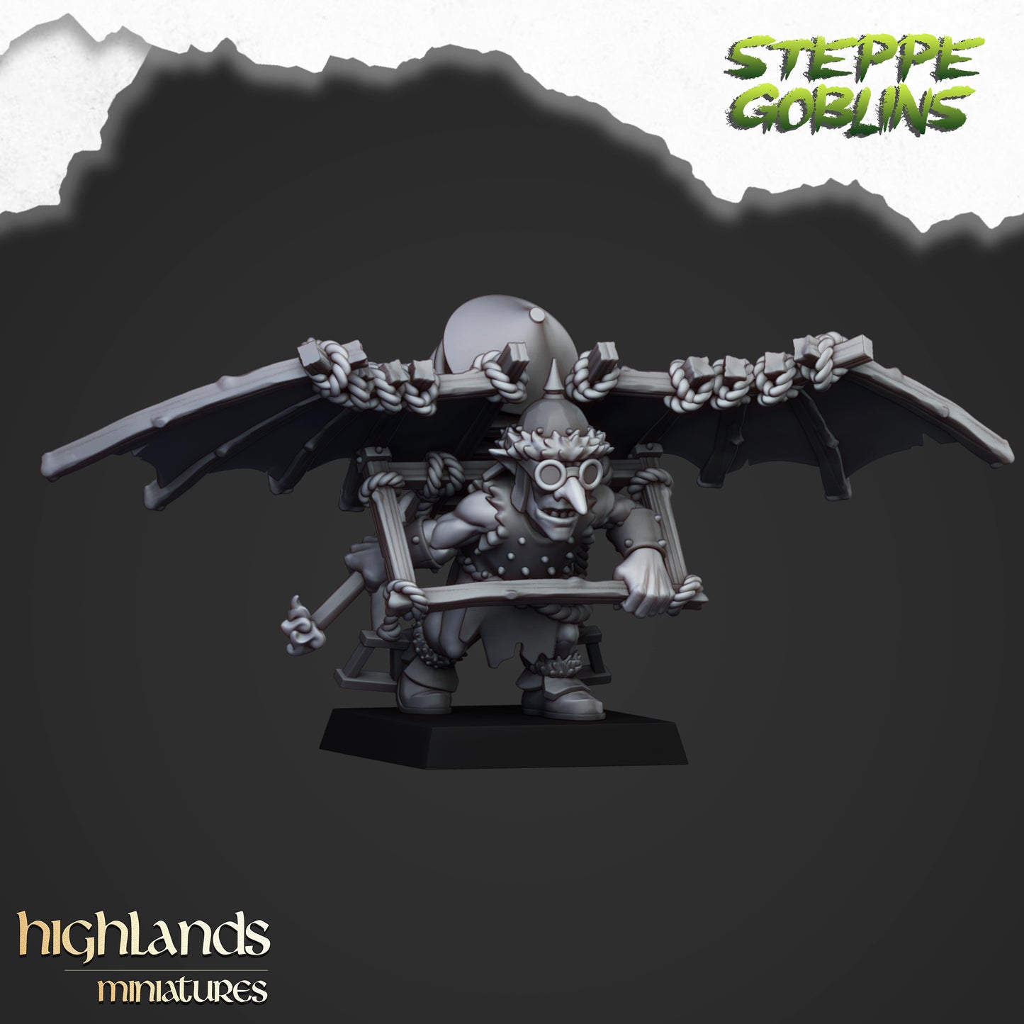 Miniatura Goblins Voladores de la Estepa Orcos y Goblins resina 28mm sin pintar - Drakholm