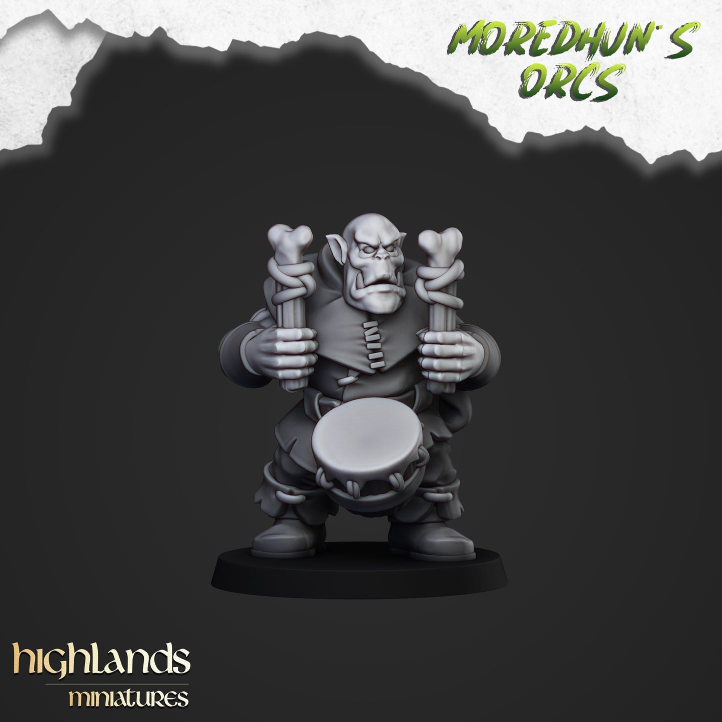 Miniatura Orcos con Arcos Orcos y Goblins resina 28mm sin pintar - Drakholm