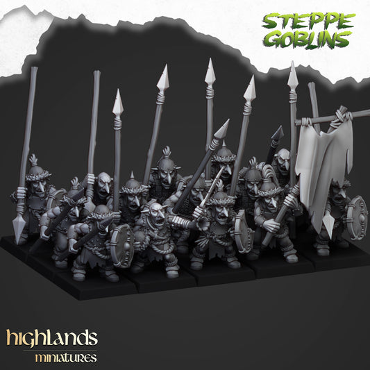 Miniatura Goblins de la Estepa Orcos y Goblins resina 28mm sin pintar - Drakholm