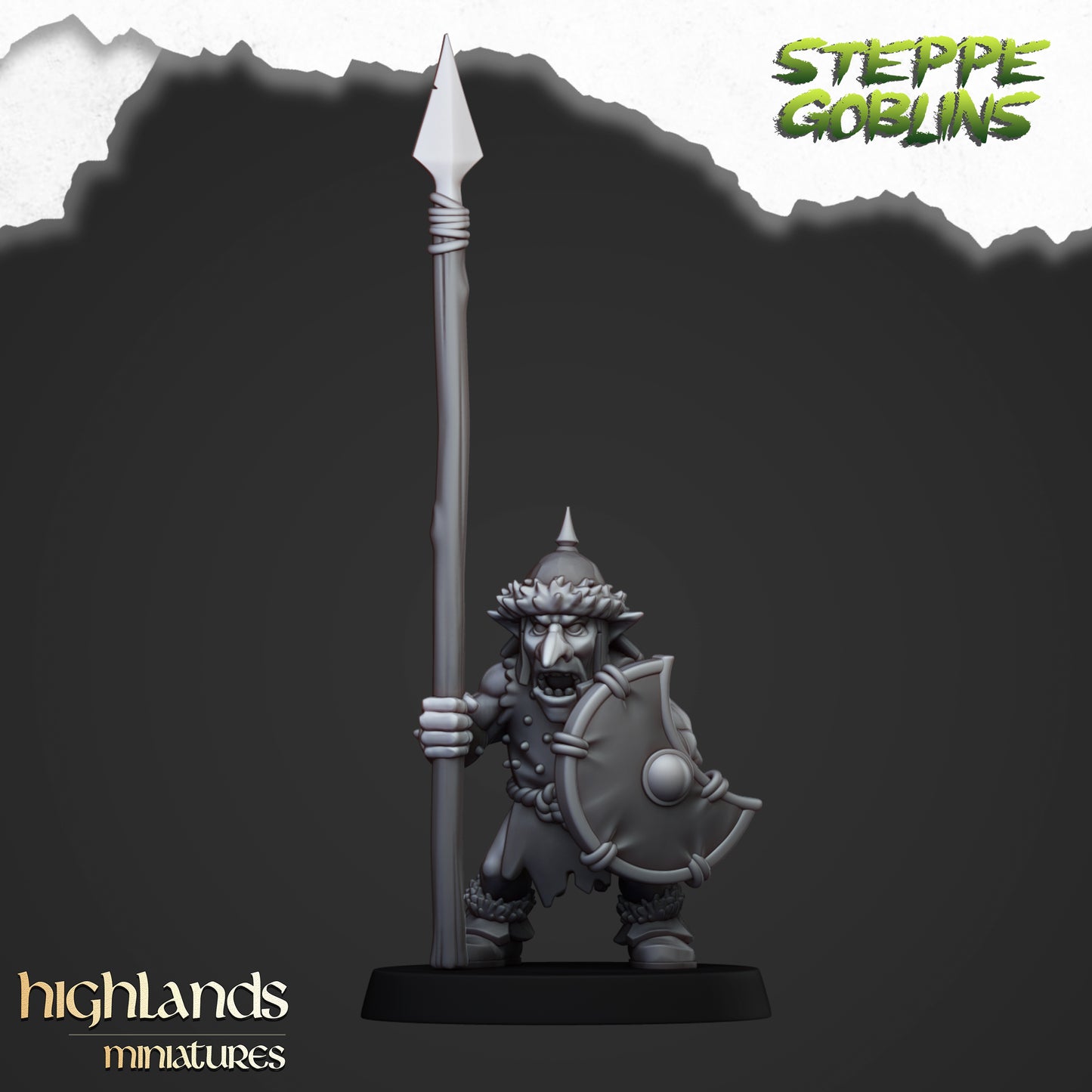 Miniatura Goblins de la Estepa Orcos y Goblins resina 28mm sin pintar - Drakholm