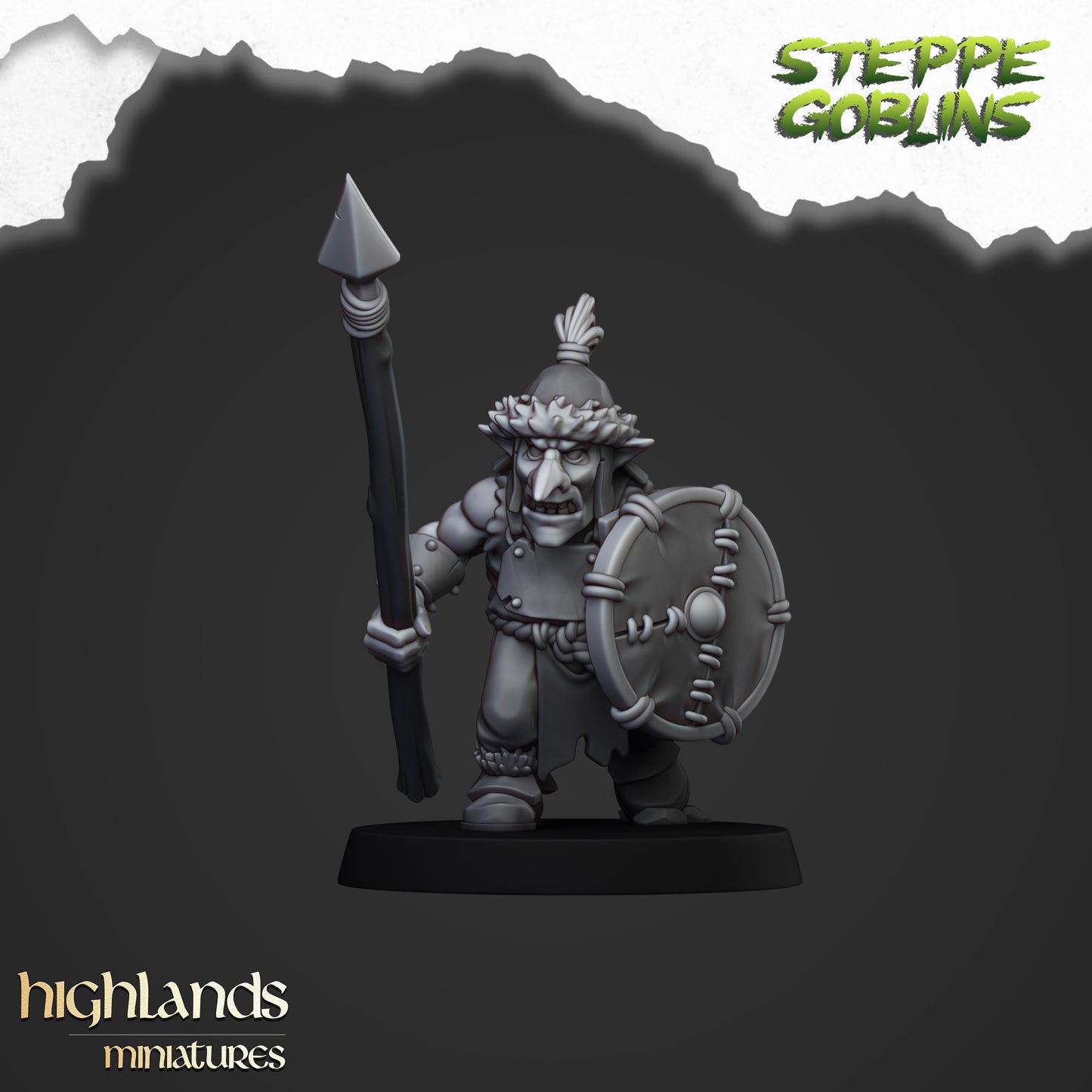 Miniatura Goblins de la Estepa Orcos y Goblins resina 28mm sin pintar - Drakholm