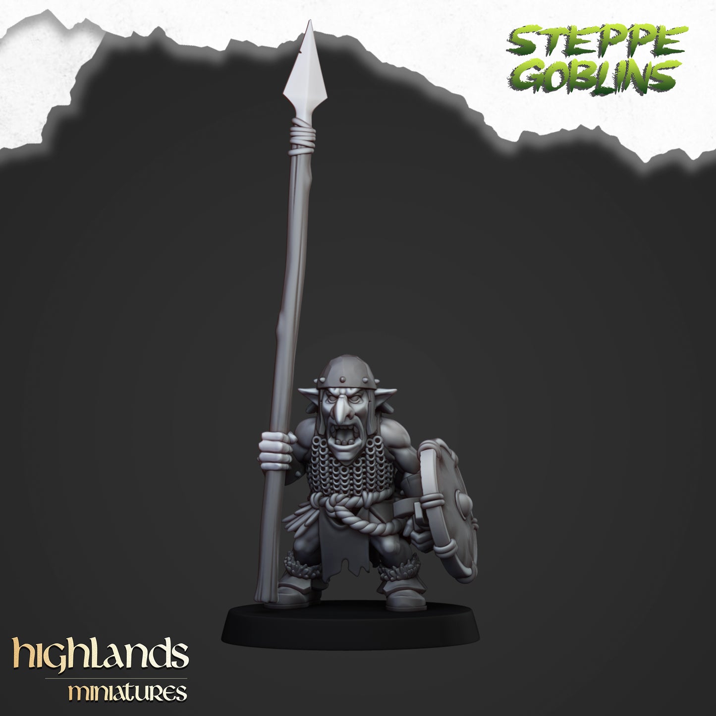 Miniatura Goblins de la Estepa Orcos y Goblins resina 28mm sin pintar - Drakholm