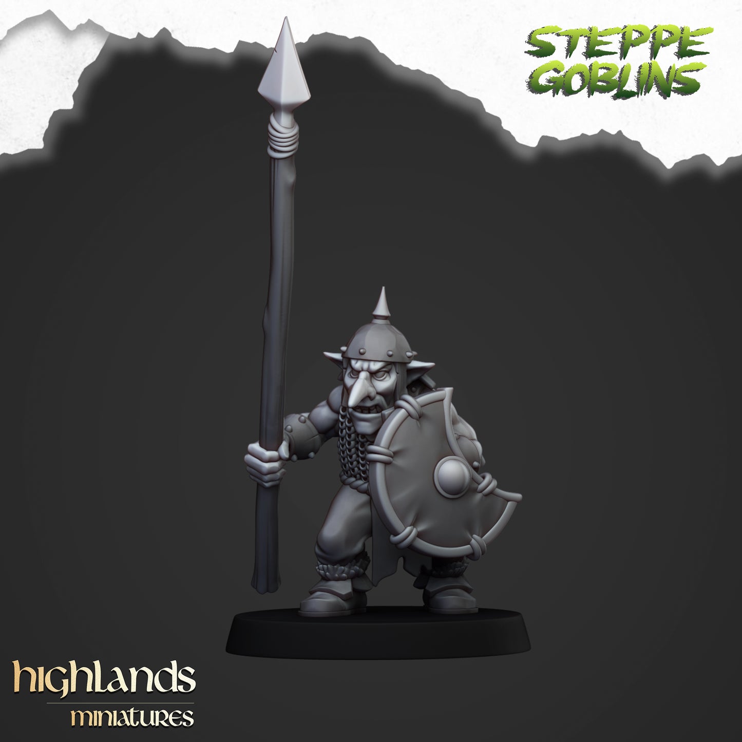 Miniatura Goblins de la Estepa Orcos y Goblins resina 28mm sin pintar - Drakholm