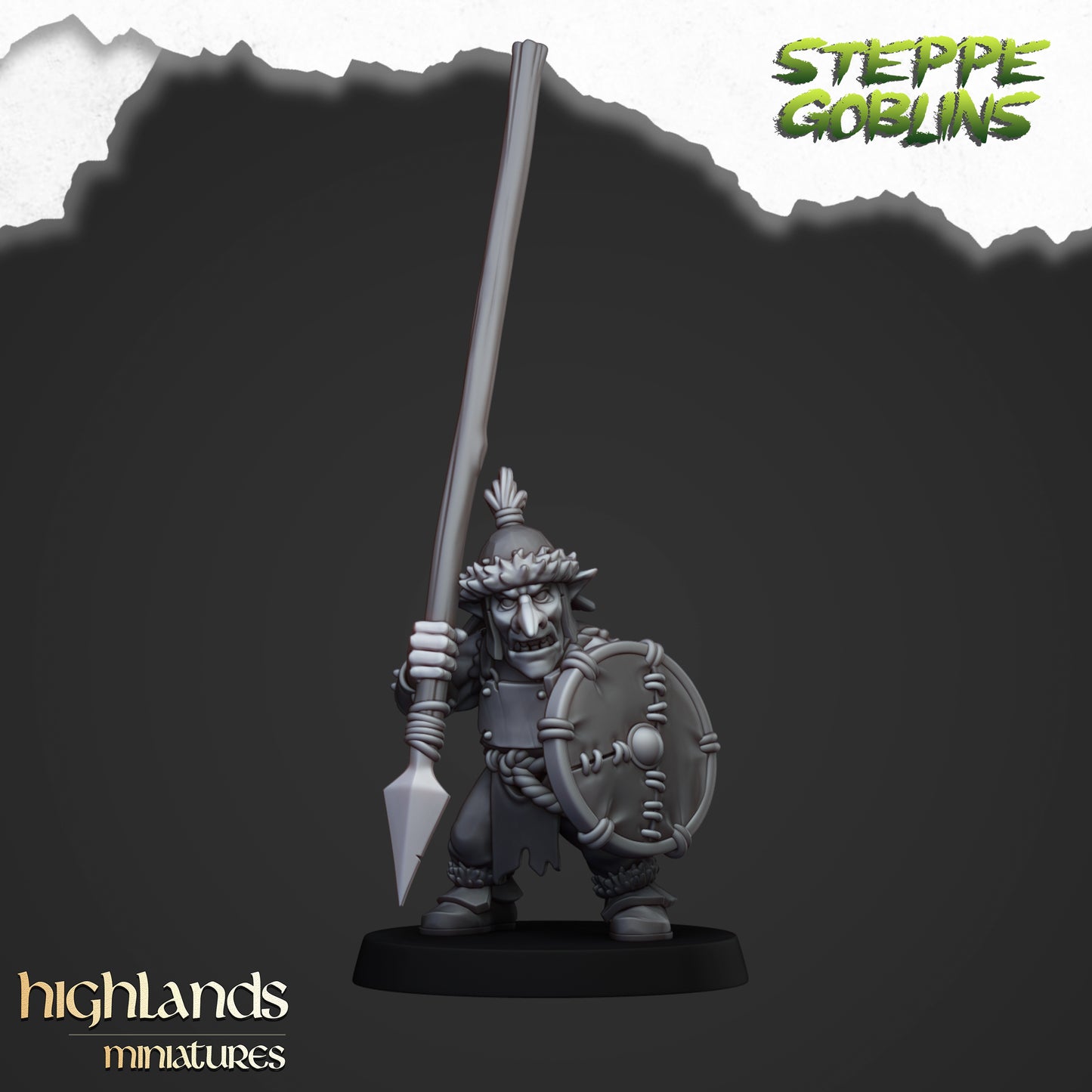 Miniatura Goblins de la Estepa Orcos y Goblins resina 28mm sin pintar - Drakholm