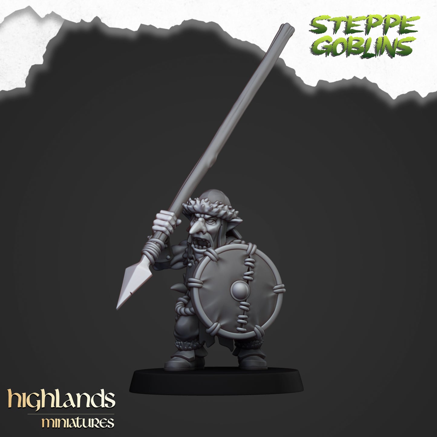 Miniatura Goblins de la Estepa Orcos y Goblins resina 28mm sin pintar - Drakholm