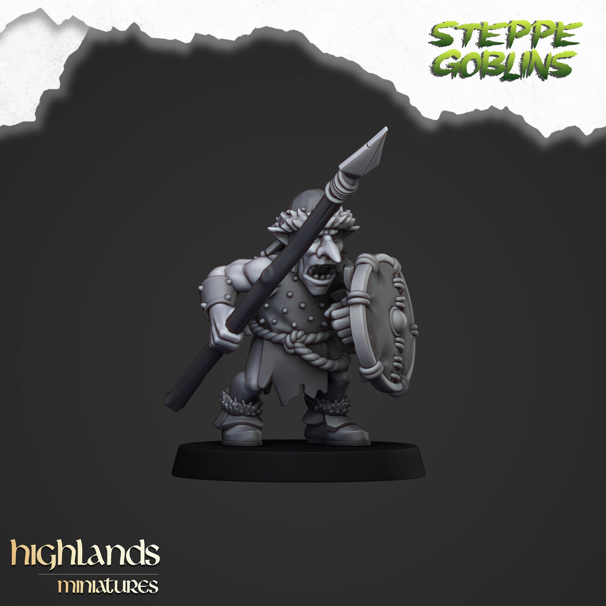 Miniatura Goblins de la Estepa Orcos y Goblins resina 28mm sin pintar - Drakholm