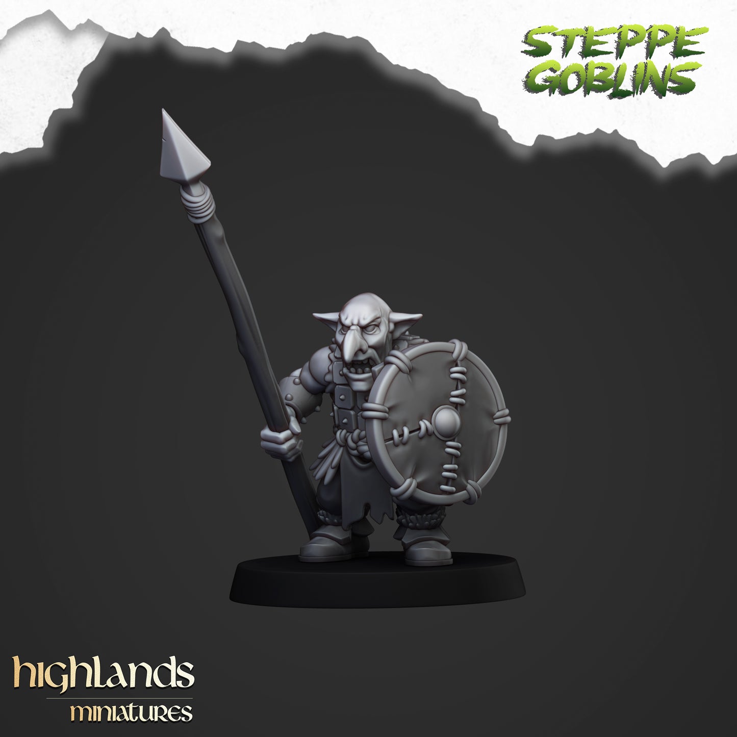 Miniatura Goblins de la Estepa Orcos y Goblins resina 28mm sin pintar - Drakholm