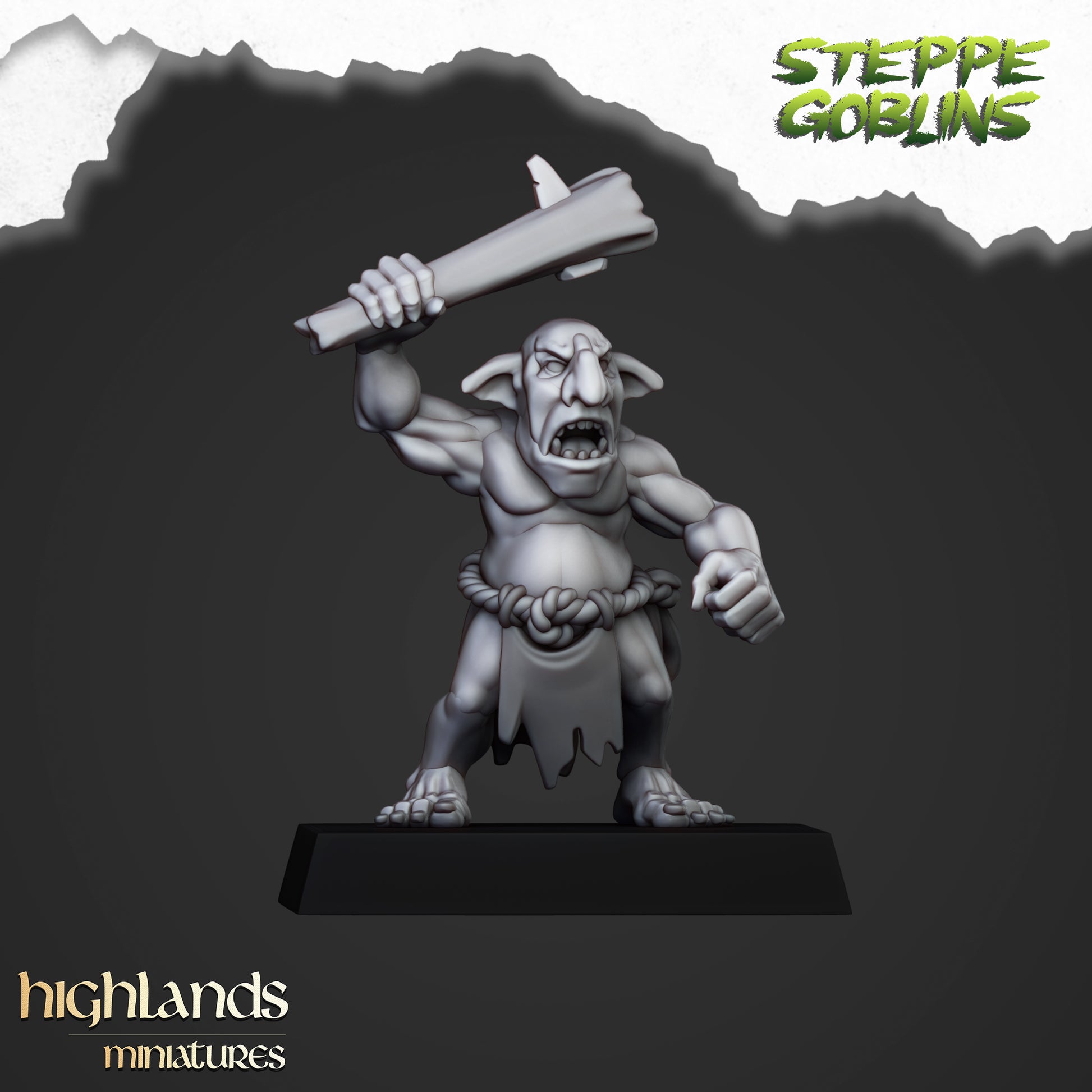 Miniatura Goblors de la Estepa Orcos y Goblins resina 28mm sin pintar - Drakholm