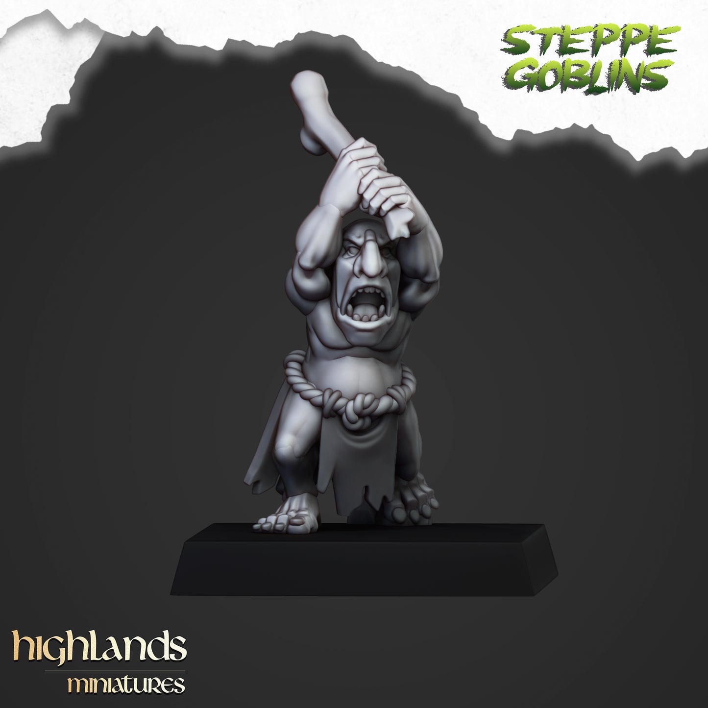 Miniatura Goblors de la Estepa Orcos y Goblins resina 28mm sin pintar - Drakholm