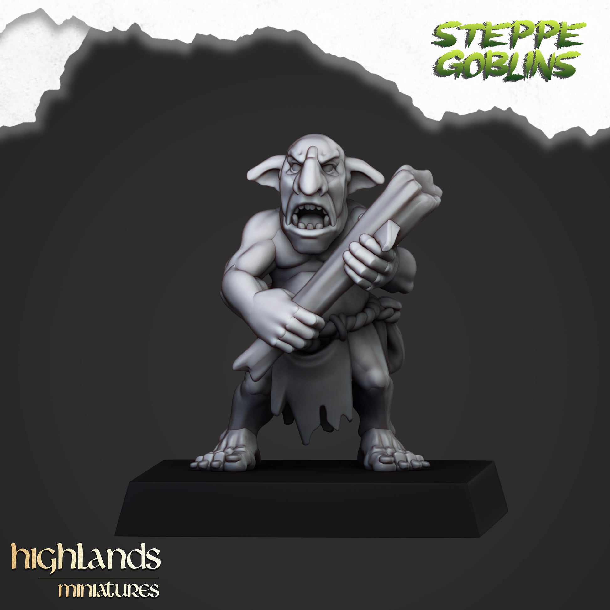 Miniatura Goblors de la Estepa Orcos y Goblins resina 28mm sin pintar - Drakholm