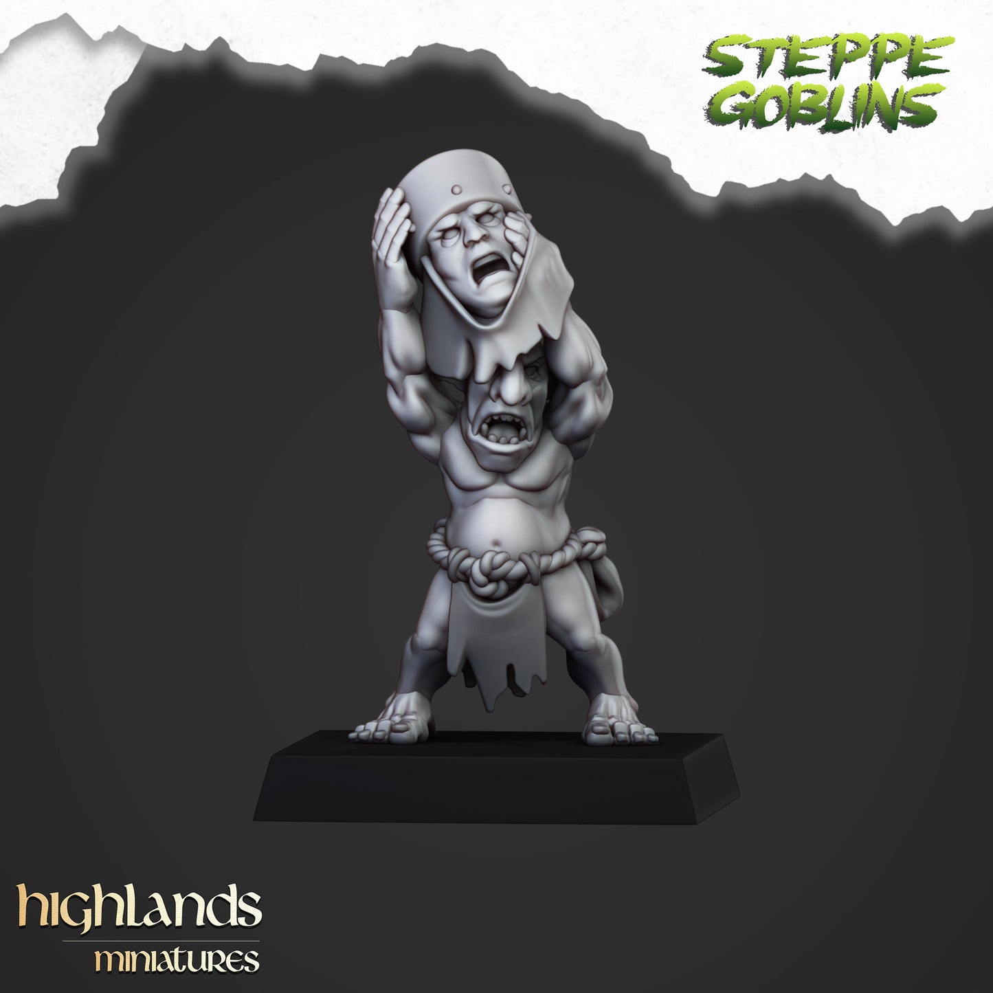 Miniatura Goblors de la Estepa Orcos y Goblins resina 28mm sin pintar - Drakholm