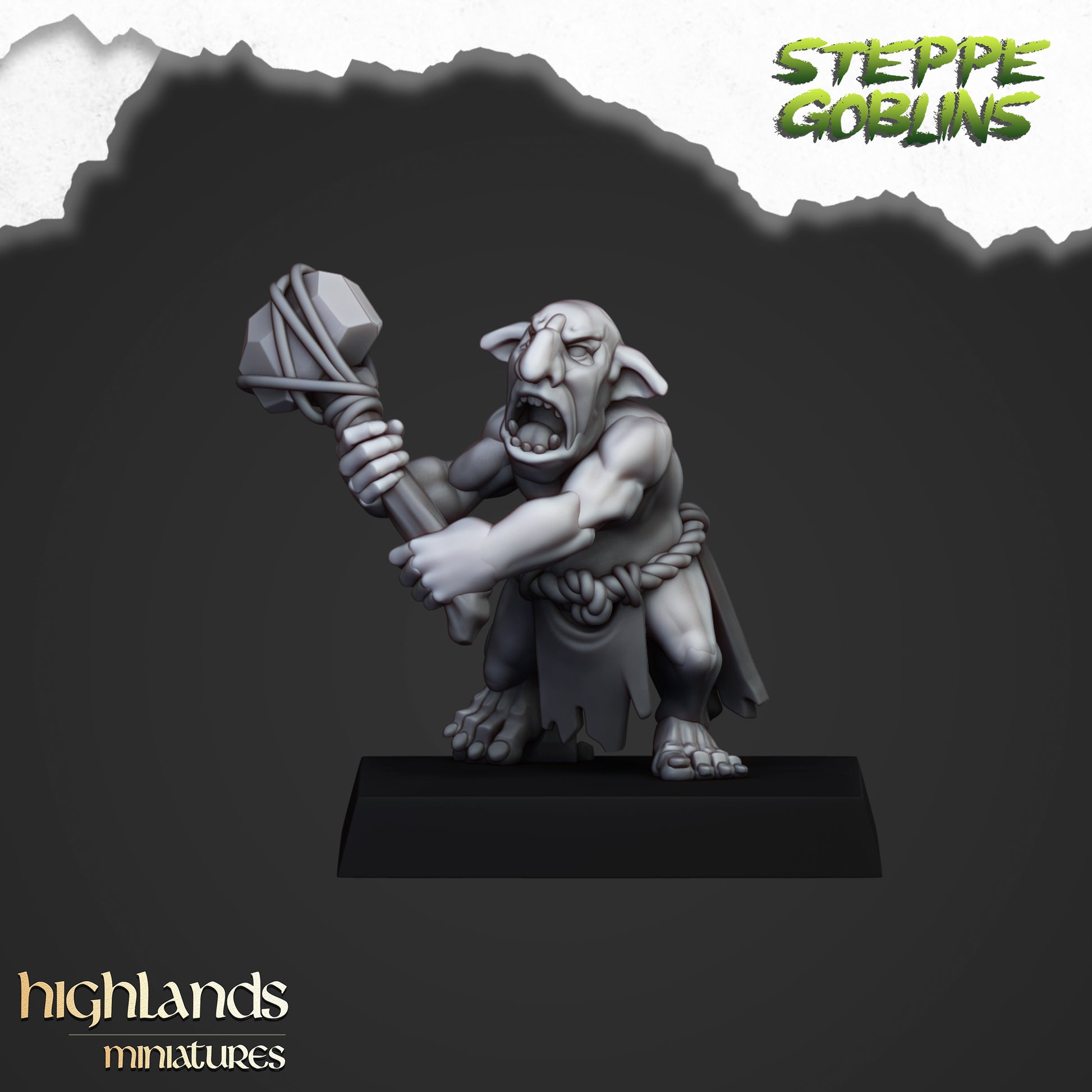 Miniatura Goblors de la Estepa Orcos y Goblins resina 28mm sin pintar - Drakholm
