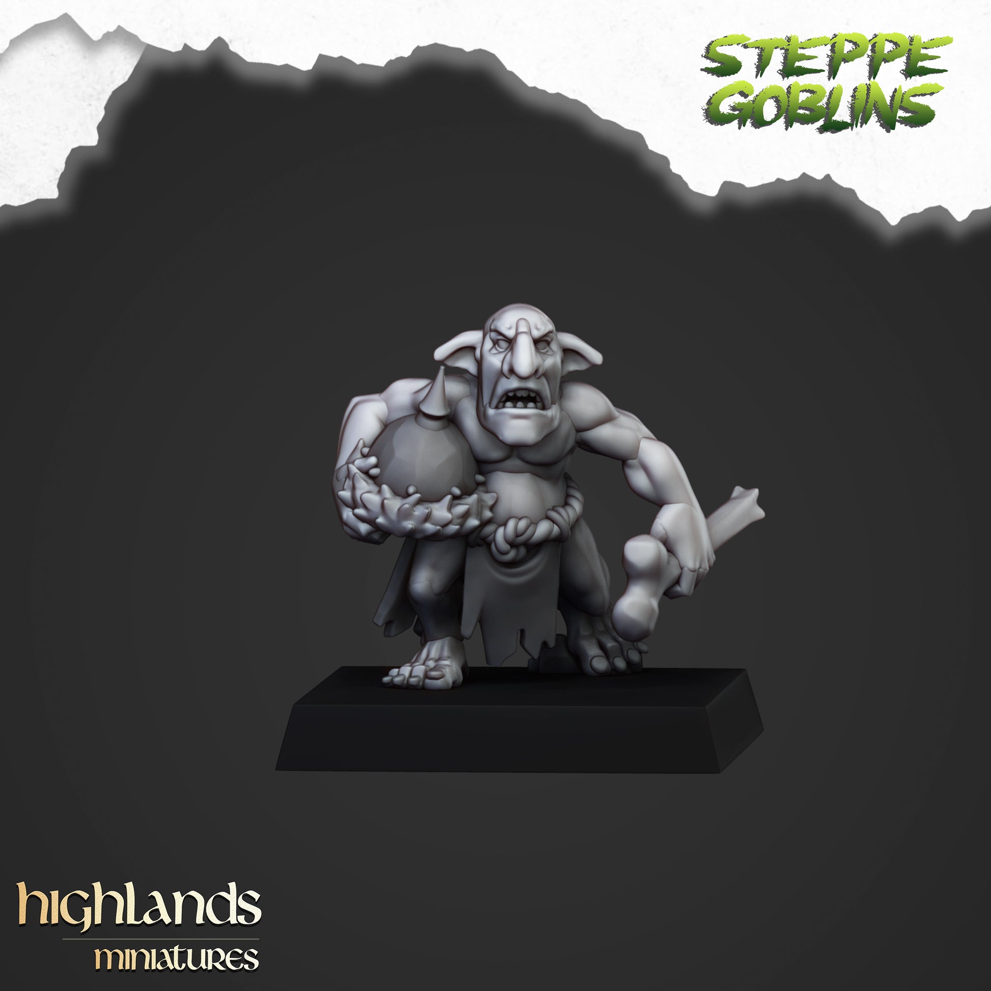 Miniatura Goblors de la Estepa Orcos y Goblins resina 28mm sin pintar - Drakholm