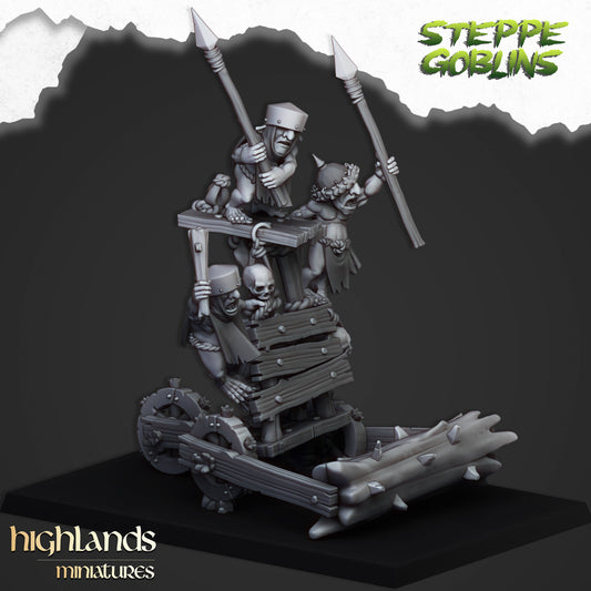 Miniatura Apisonadora Goblor de la Estepa Orcos y Goblins resina 28mm sin pintar - Drakholm