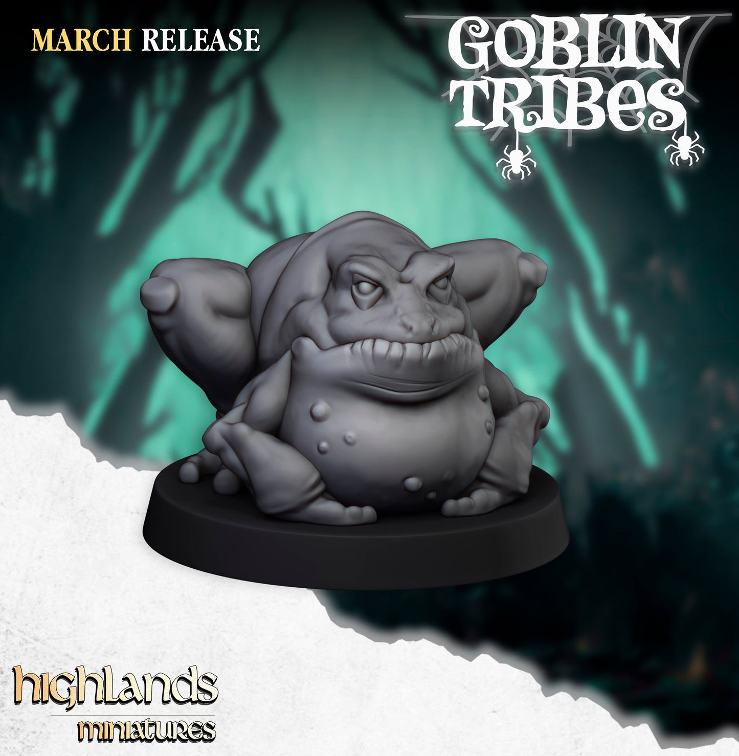 Miniatura Ranas y Pastores Goblin Orcos y Goblins resina 28mm sin pintar - Drakholm