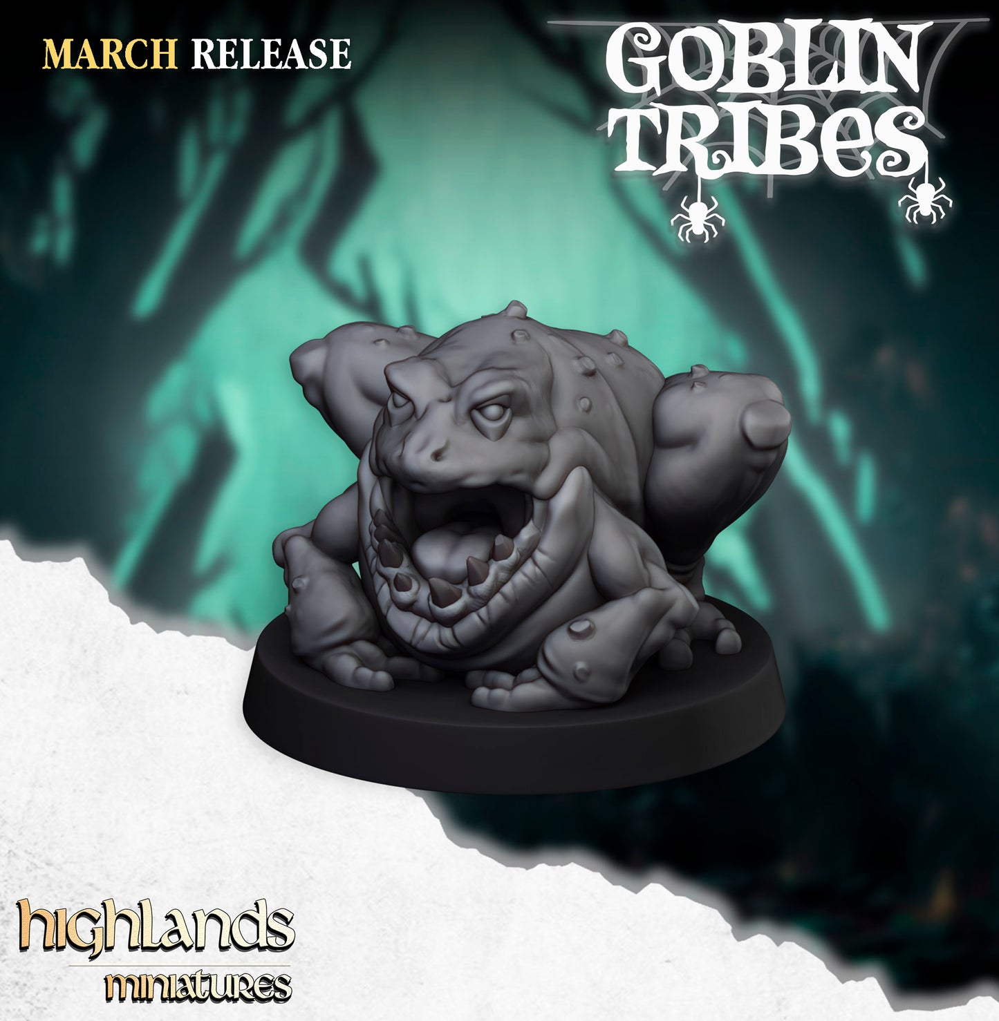 Miniatura Ranas y Pastores Goblin Orcos y Goblins resina 28mm sin pintar - Drakholm