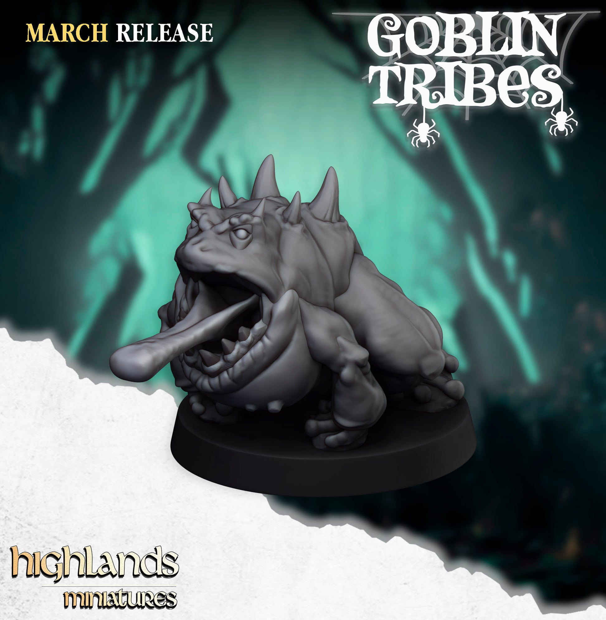 Miniatura Ranas y Pastores Goblin Orcos y Goblins resina 28mm sin pintar - Drakholm