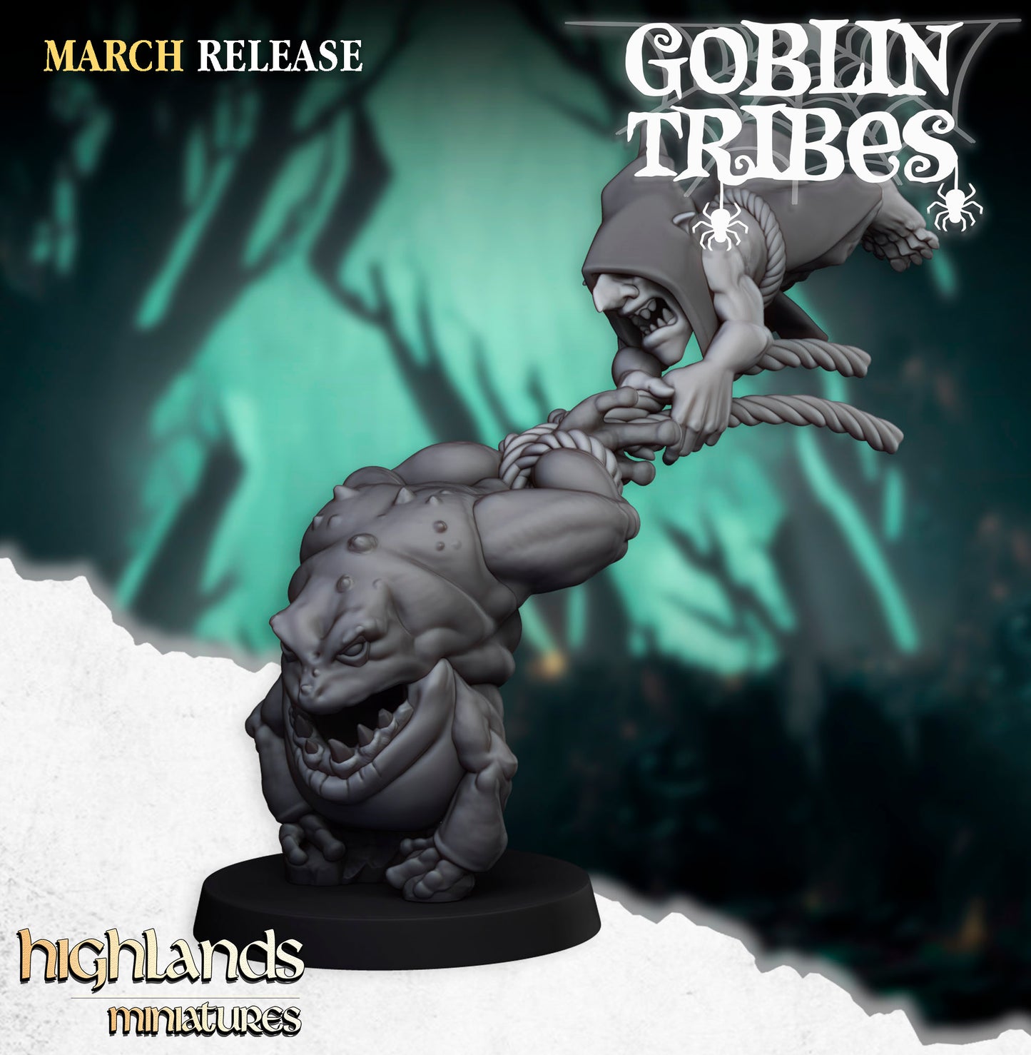 Miniatura Ranas y Pastores Goblin Orcos y Goblins resina 28mm sin pintar - Drakholm