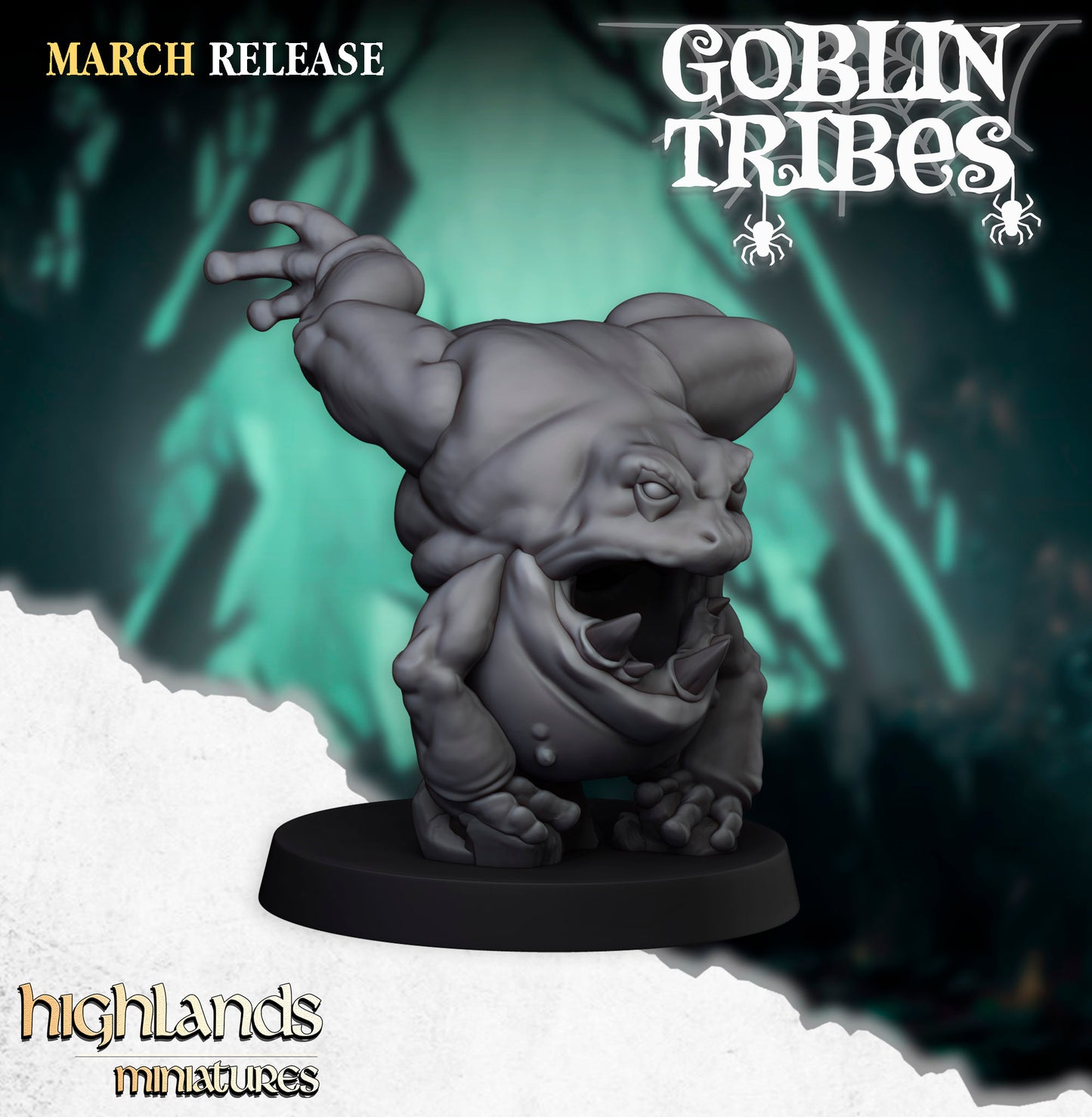 Miniatura Ranas y Pastores Goblin Orcos y Goblins resina 28mm sin pintar - Drakholm