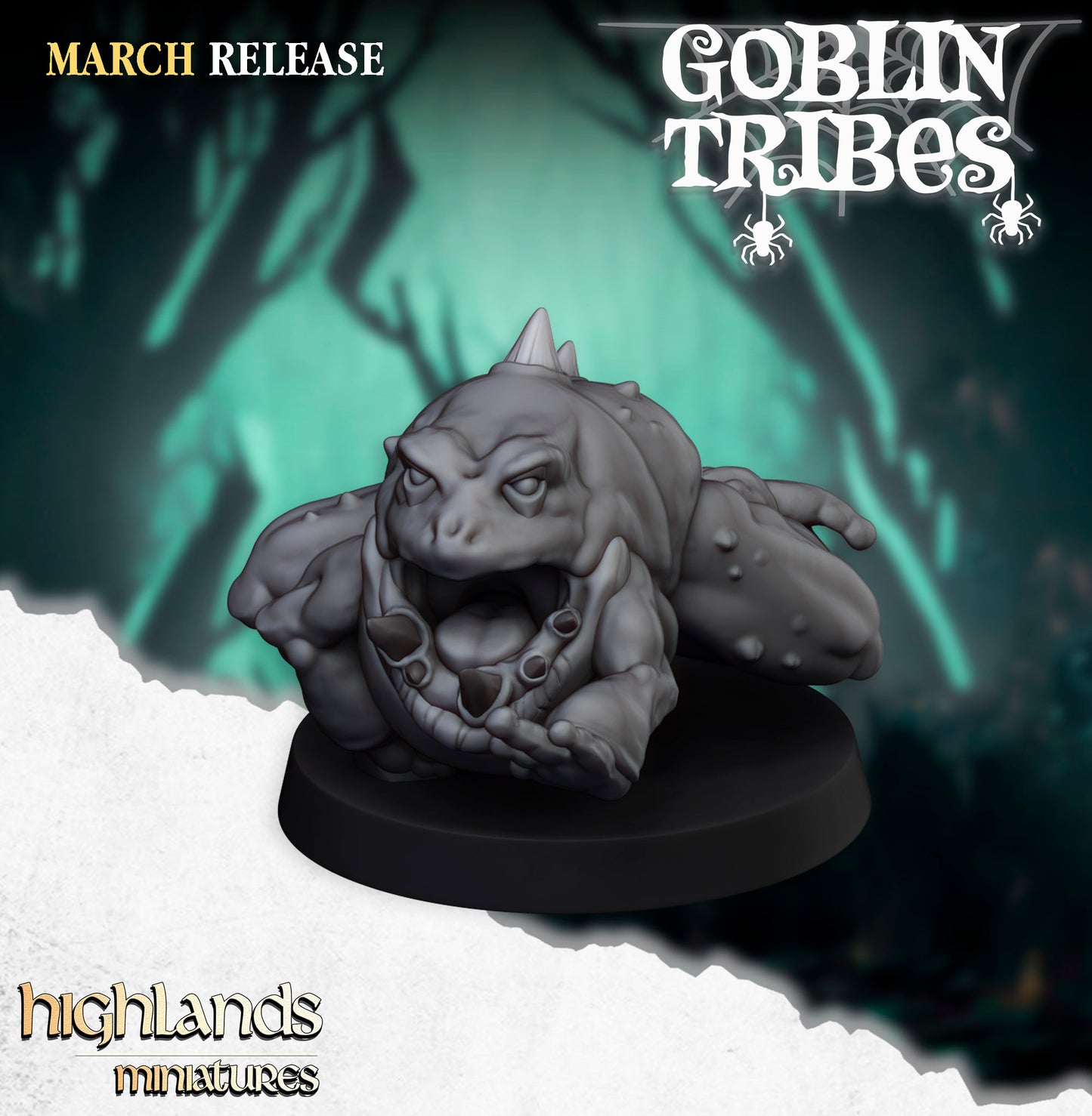 Miniatura Ranas y Pastores Goblin Orcos y Goblins resina 28mm sin pintar - Drakholm
