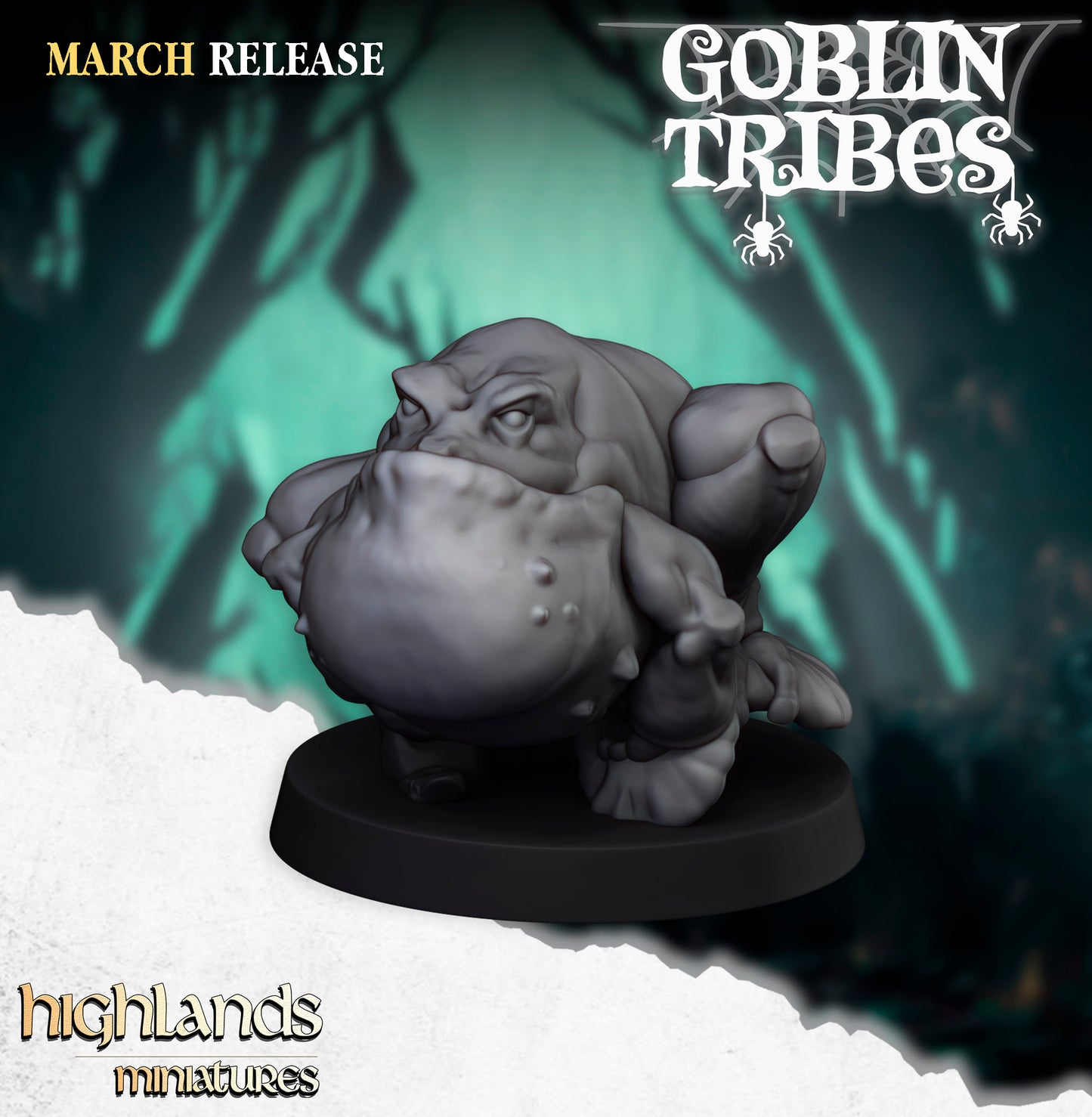 Miniatura Ranas y Pastores Goblin Orcos y Goblins resina 28mm sin pintar - Drakholm