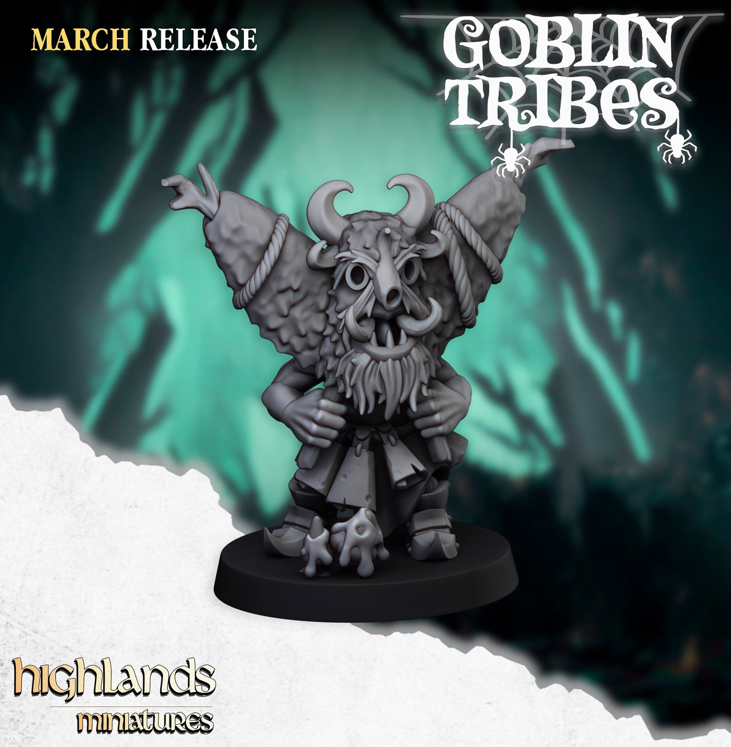 Miniatura Ranas y Pastores Goblin Orcos y Goblins resina 28mm sin pintar - Drakholm