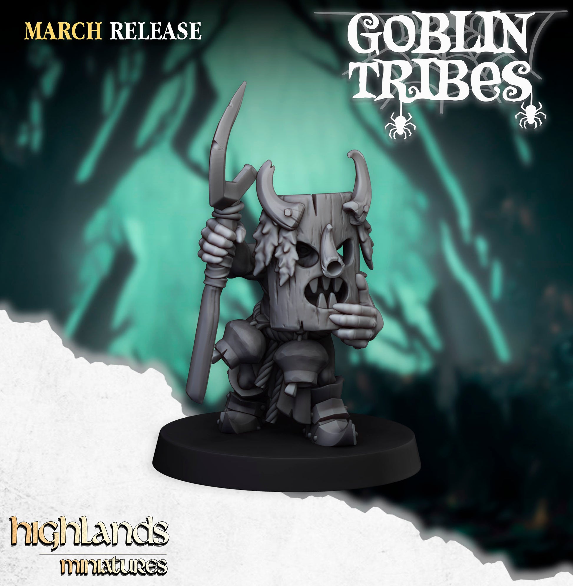 Miniatura Ranas y Pastores Goblin Orcos y Goblins resina 28mm sin pintar - Drakholm