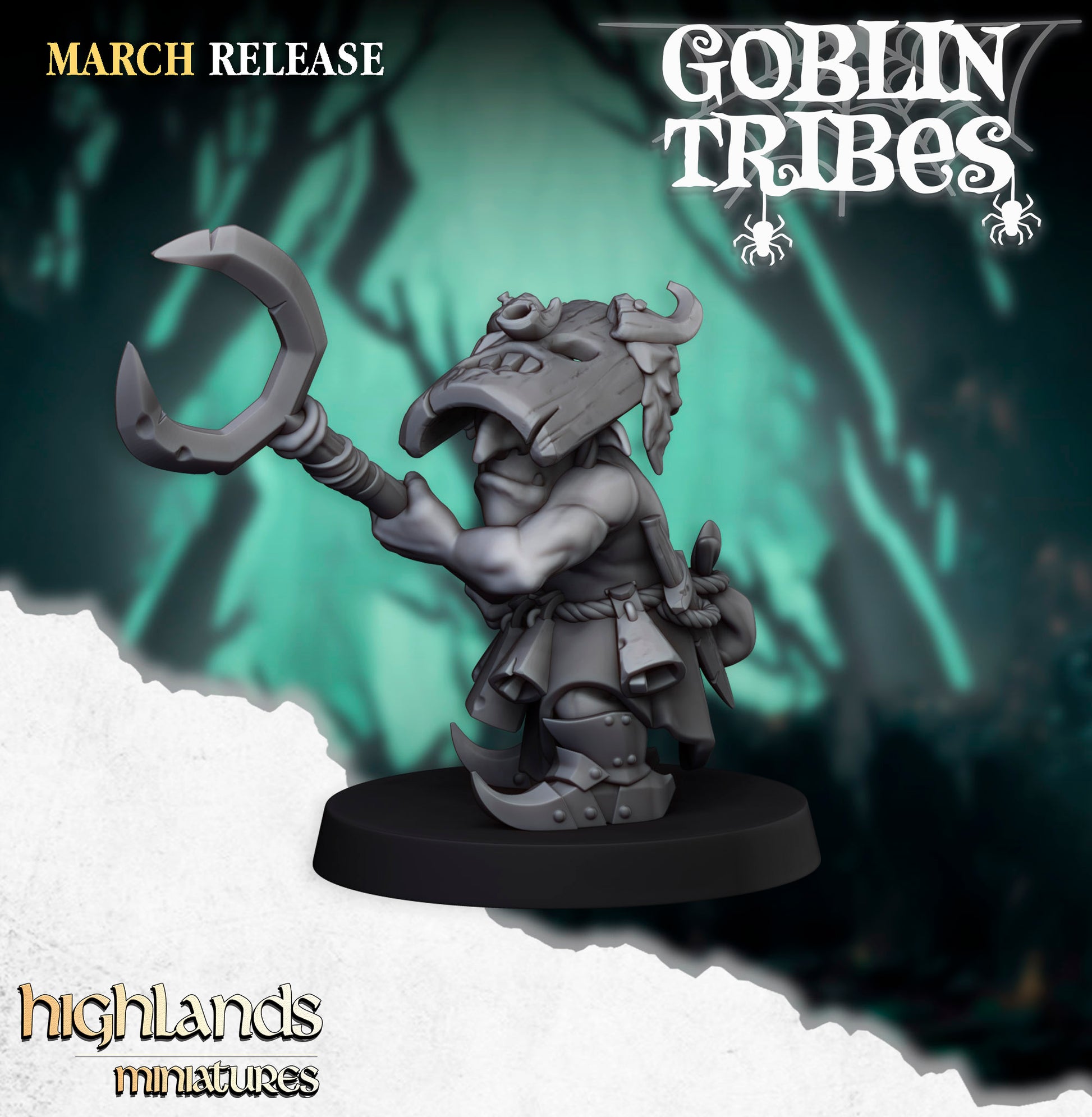 Miniatura Ranas y Pastores Goblin Orcos y Goblins resina 28mm sin pintar - Drakholm