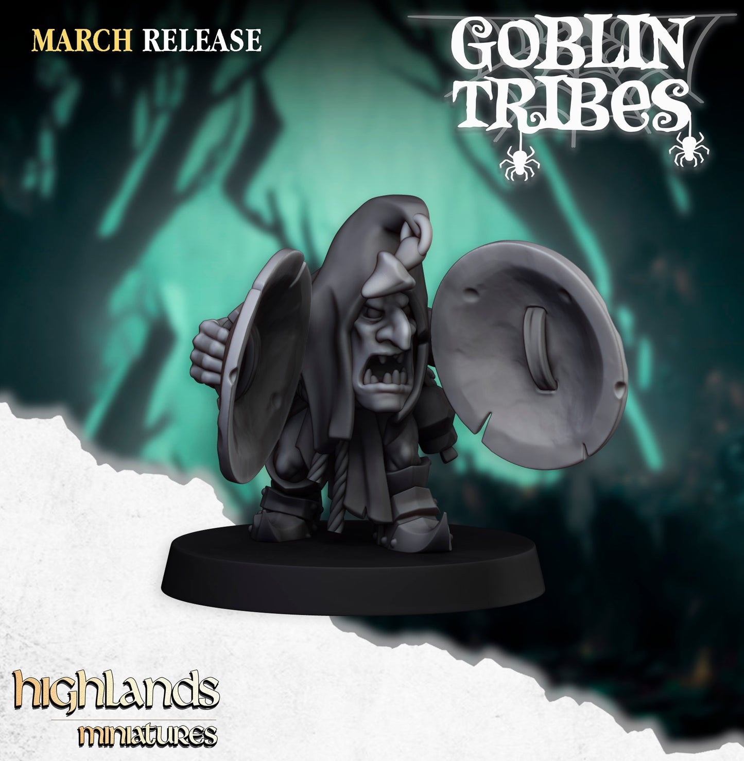 Miniatura Ranas y Pastores Goblin Orcos y Goblins resina 28mm sin pintar - Drakholm