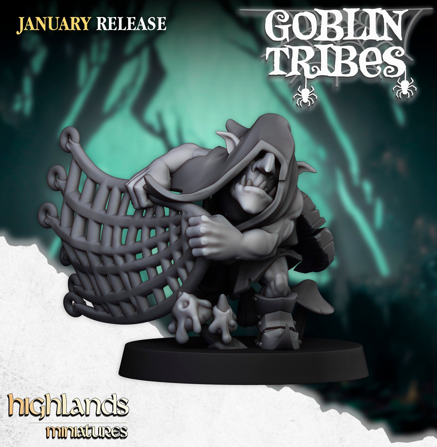 Miniatura Goblins de Pantano con Armas Orcos y Goblins resina 28mm sin pintar - Drakholm
