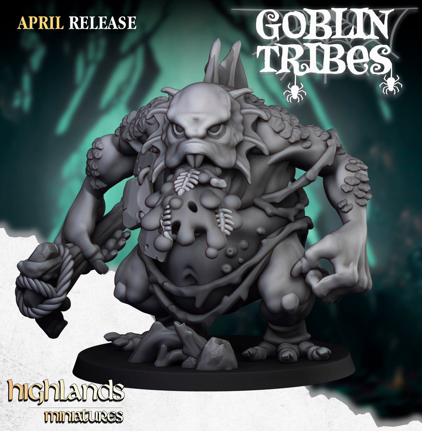 Miniatura Trolls de Pantano Orcos y Goblins resina 28mm sin pintar - Drakholm
