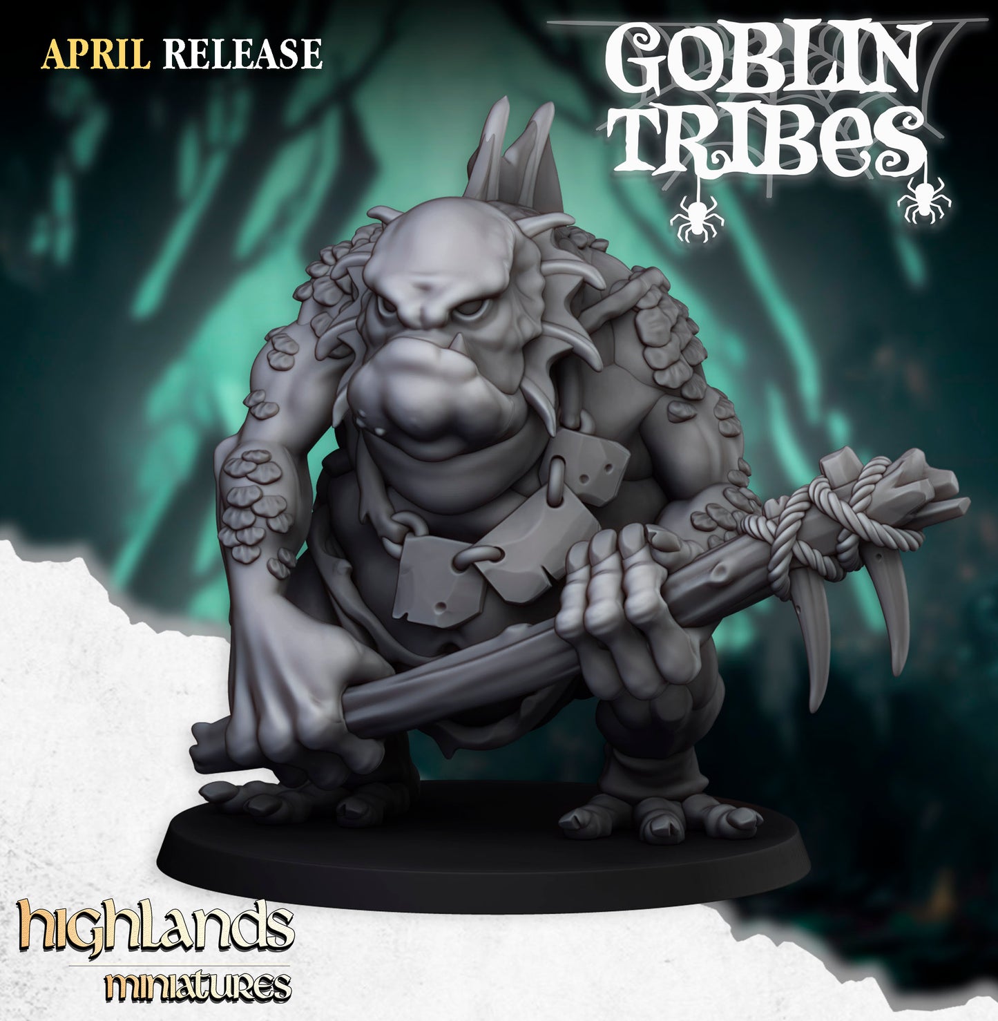 Miniatura Trolls de Pantano Orcos y Goblins resina 28mm sin pintar - Drakholm