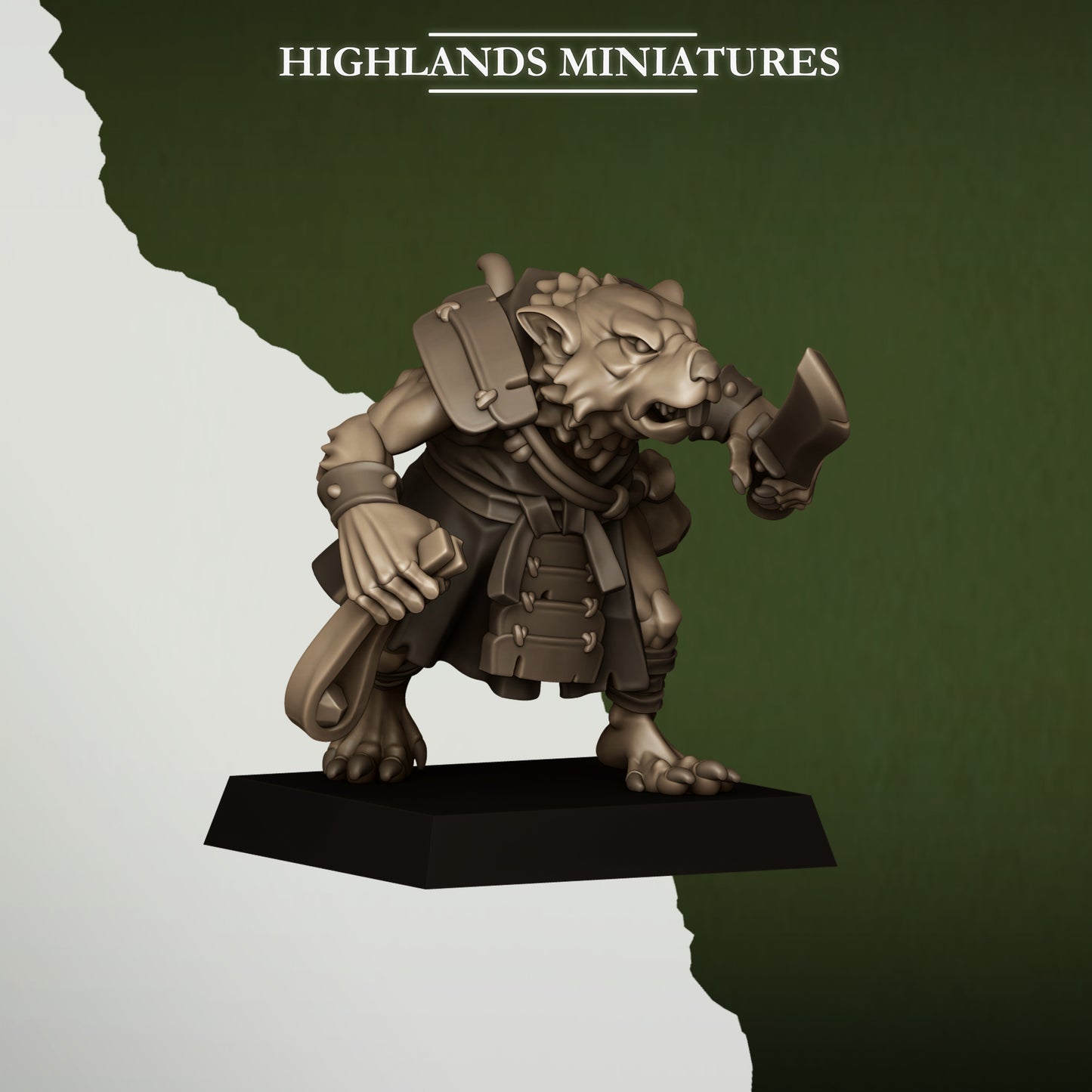 Miniatura Matones de la Cloaca Hombres-Rata resina 28mm sin pintar - Drakholm