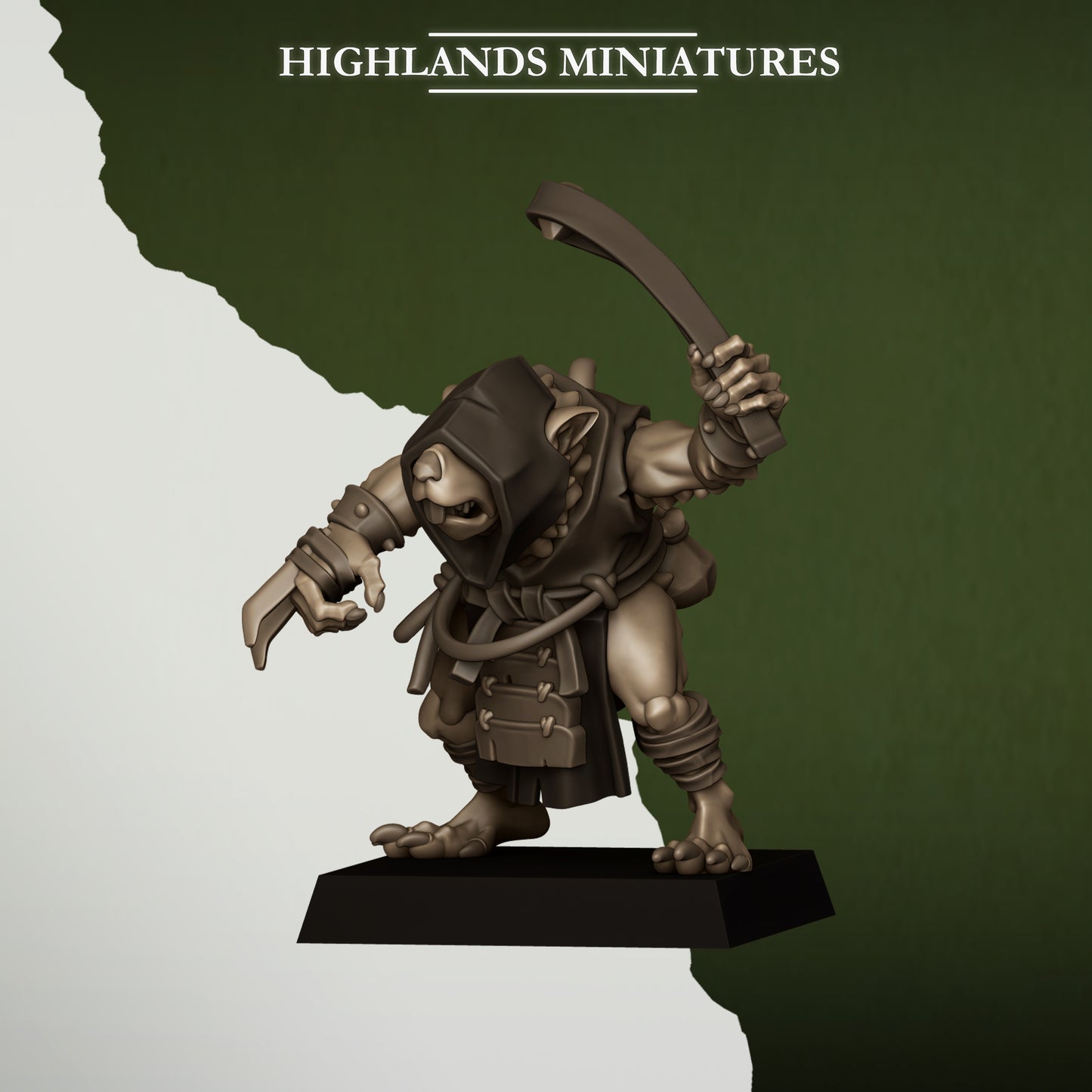 Miniatura Matones de la Cloaca Hombres-Rata resina 28mm sin pintar - Drakholm