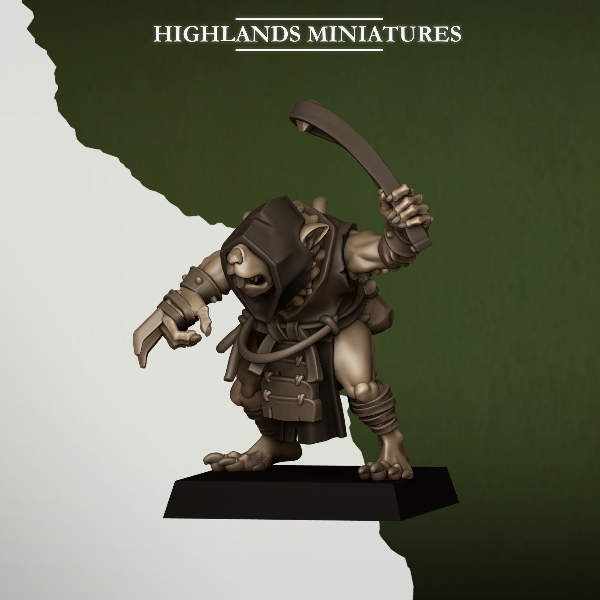 Miniatura Matones de la Cloaca Hombres-Rata resina 28mm sin pintar - Drakholm