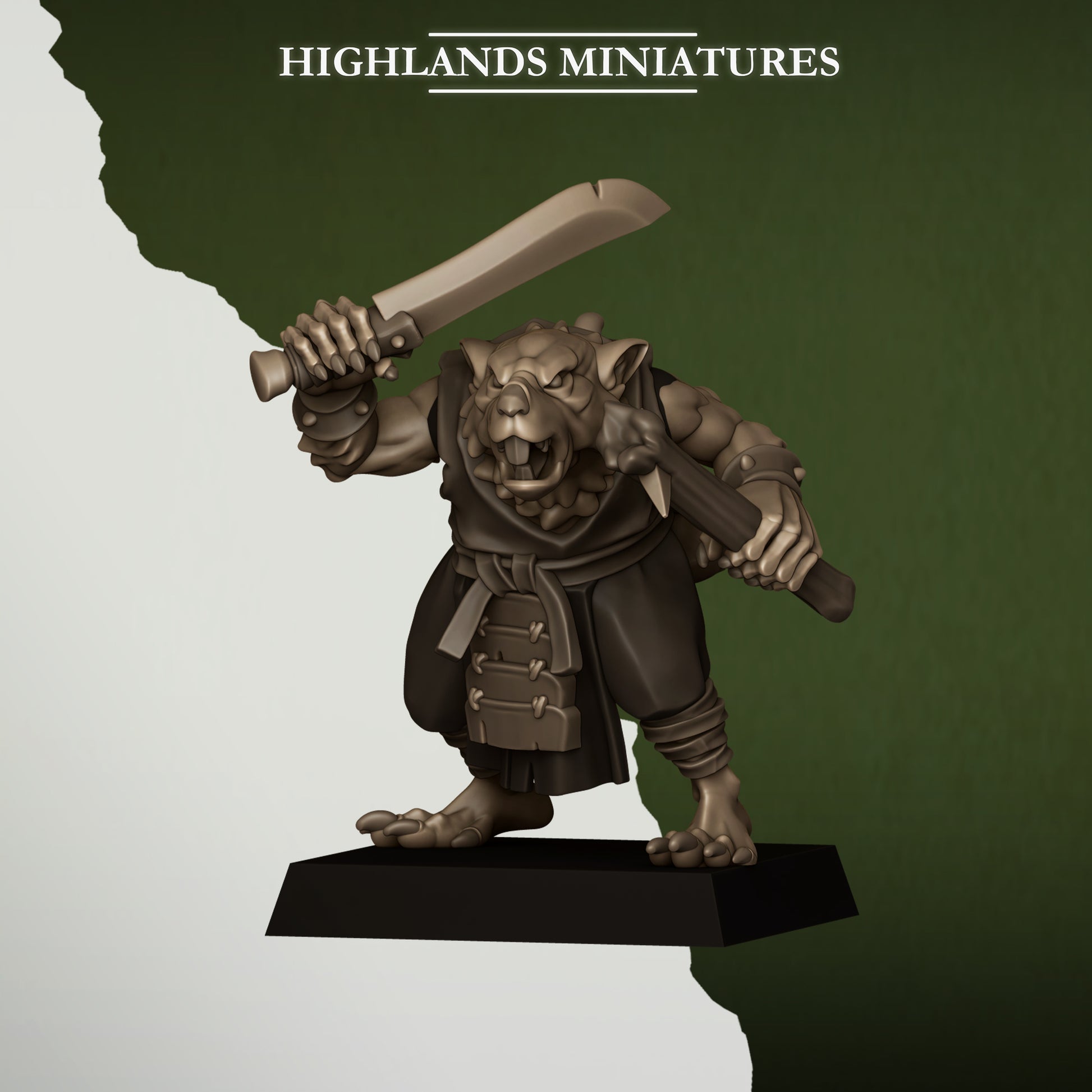 Miniatura Matones de la Cloaca Hombres-Rata resina 28mm sin pintar - Drakholm