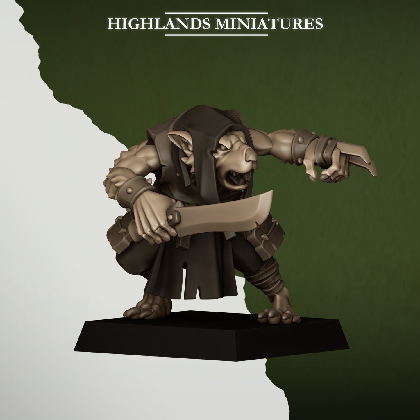Miniatura Matones de la Cloaca Hombres-Rata resina 28mm sin pintar - Drakholm