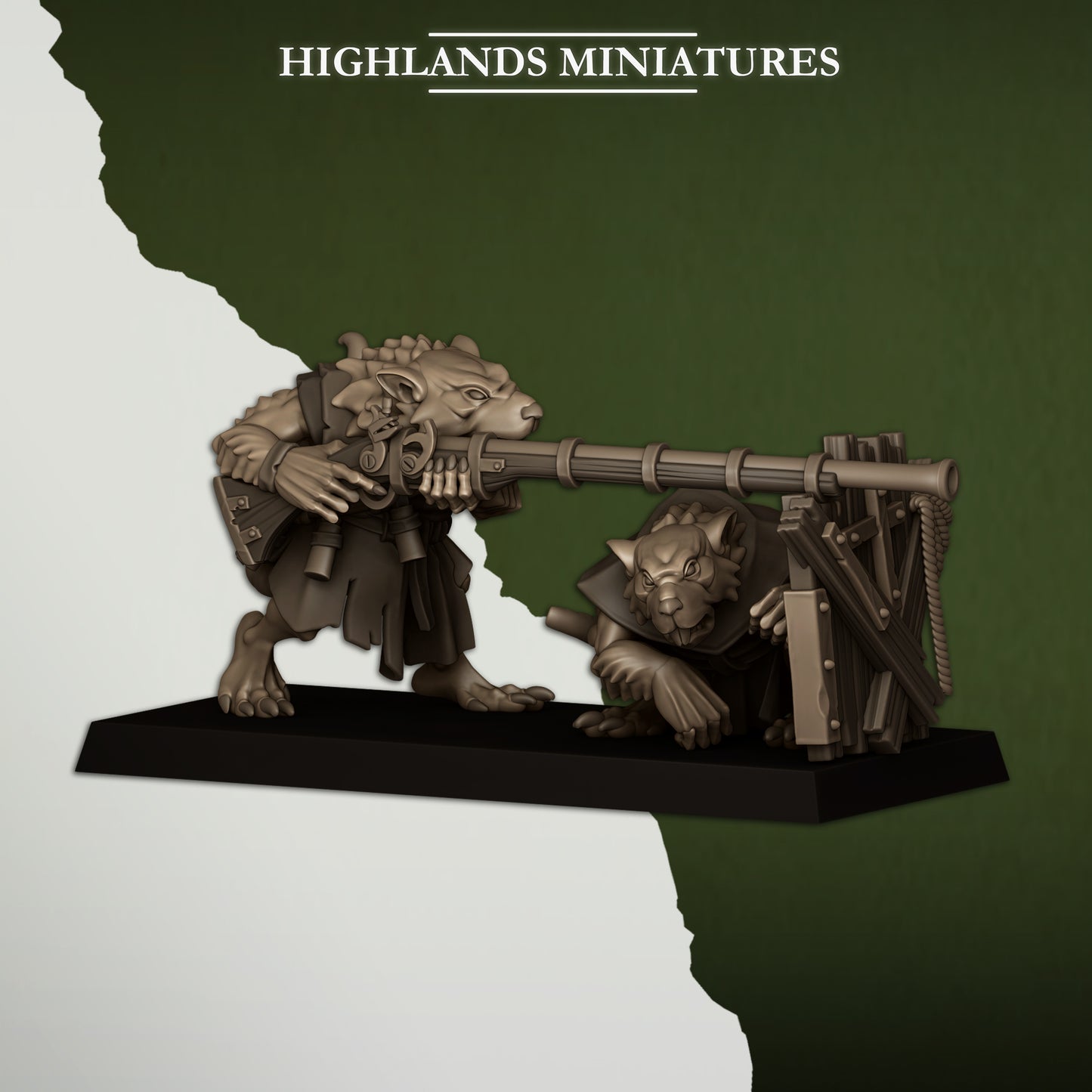 Miniatura Tiradores de la Cloaca Hombres-Rata resina 28mm sin pintar - Drakholm
