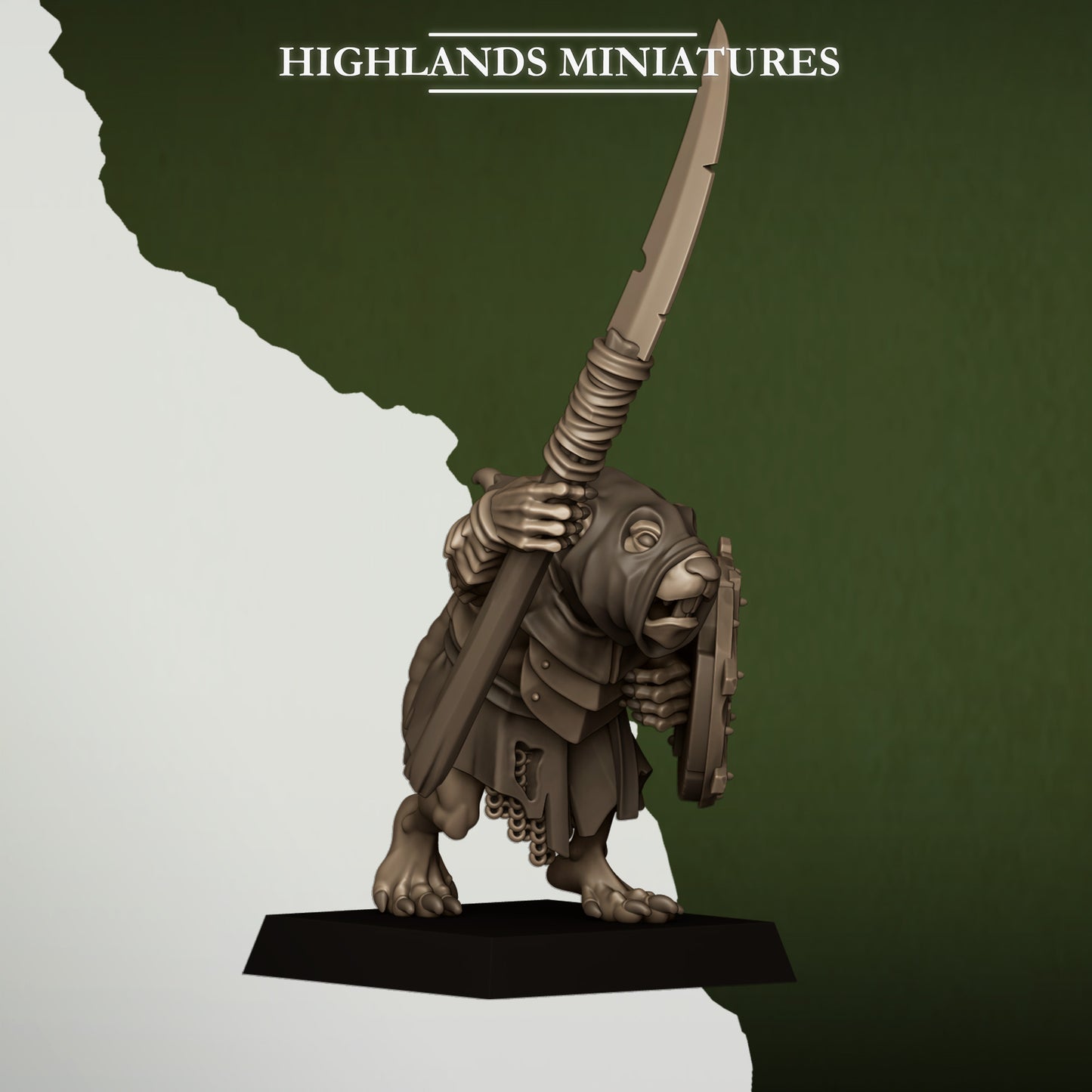 Miniatura Ratas de la Cloaca Hombres-Rata resina 28mm sin pintar - Drakholm