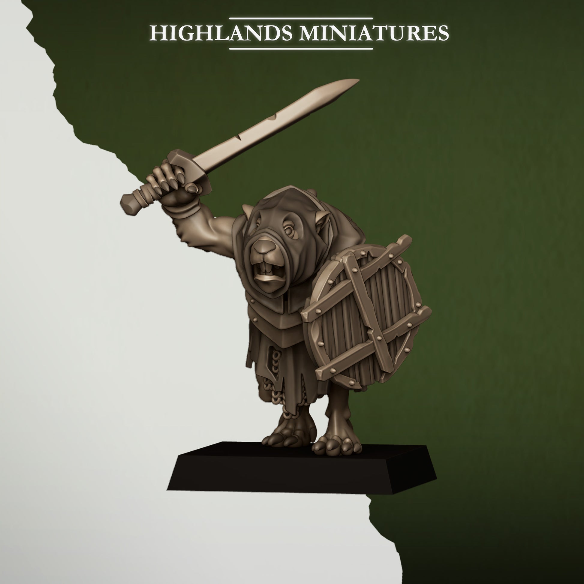 Miniatura Ratas de la Cloaca Hombres-Rata resina 28mm sin pintar - Drakholm