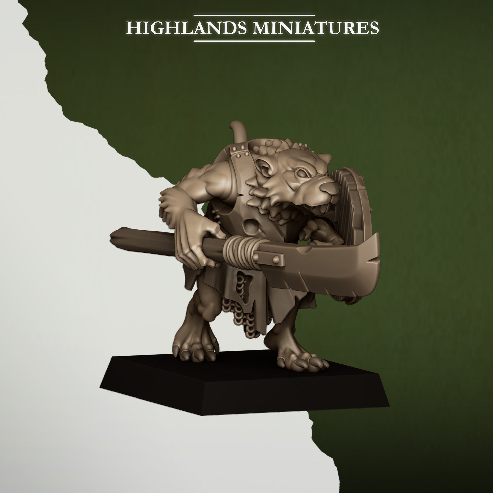 Miniatura Ratas de la Cloaca Hombres-Rata resina 28mm sin pintar - Drakholm
