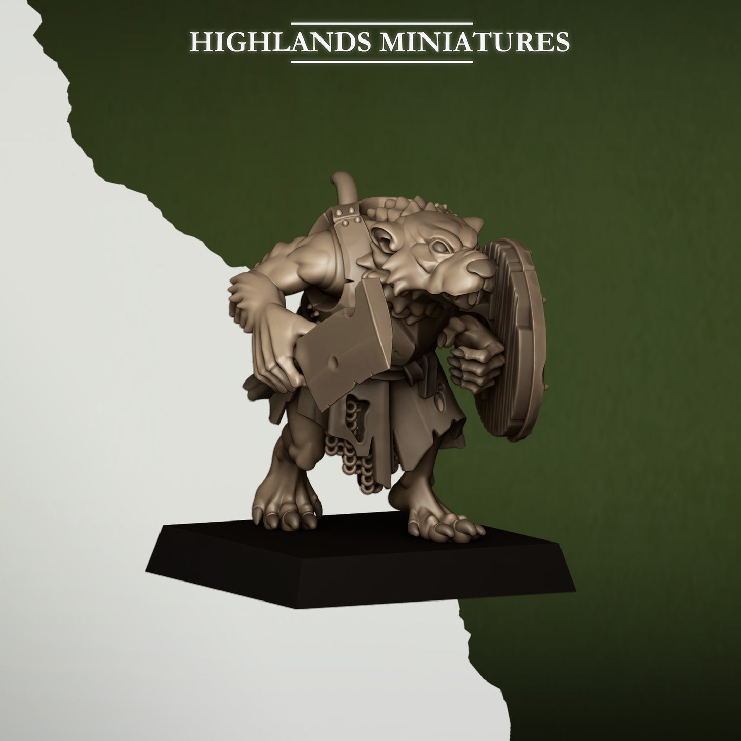Miniatura Ratas de la Cloaca Hombres-Rata resina 28mm sin pintar - Drakholm