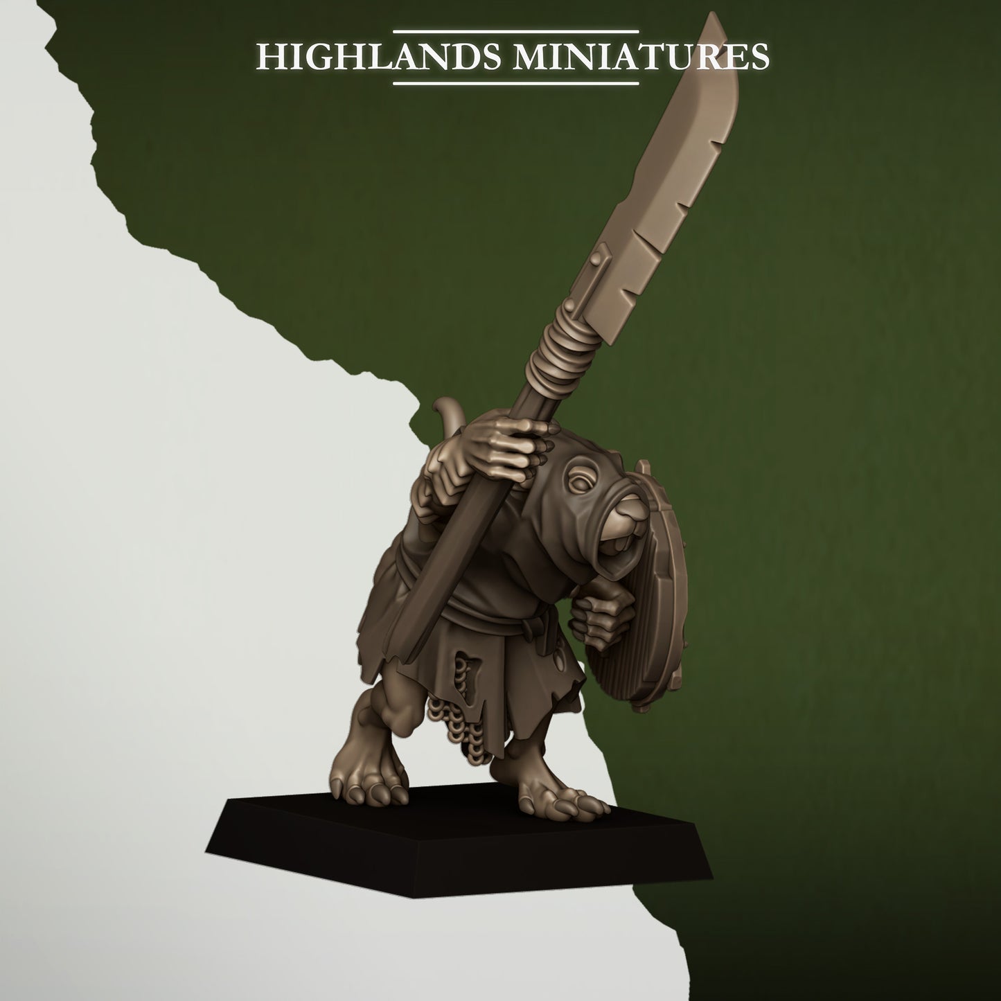 Miniatura Ratas de la Cloaca Hombres-Rata resina 28mm sin pintar - Drakholm